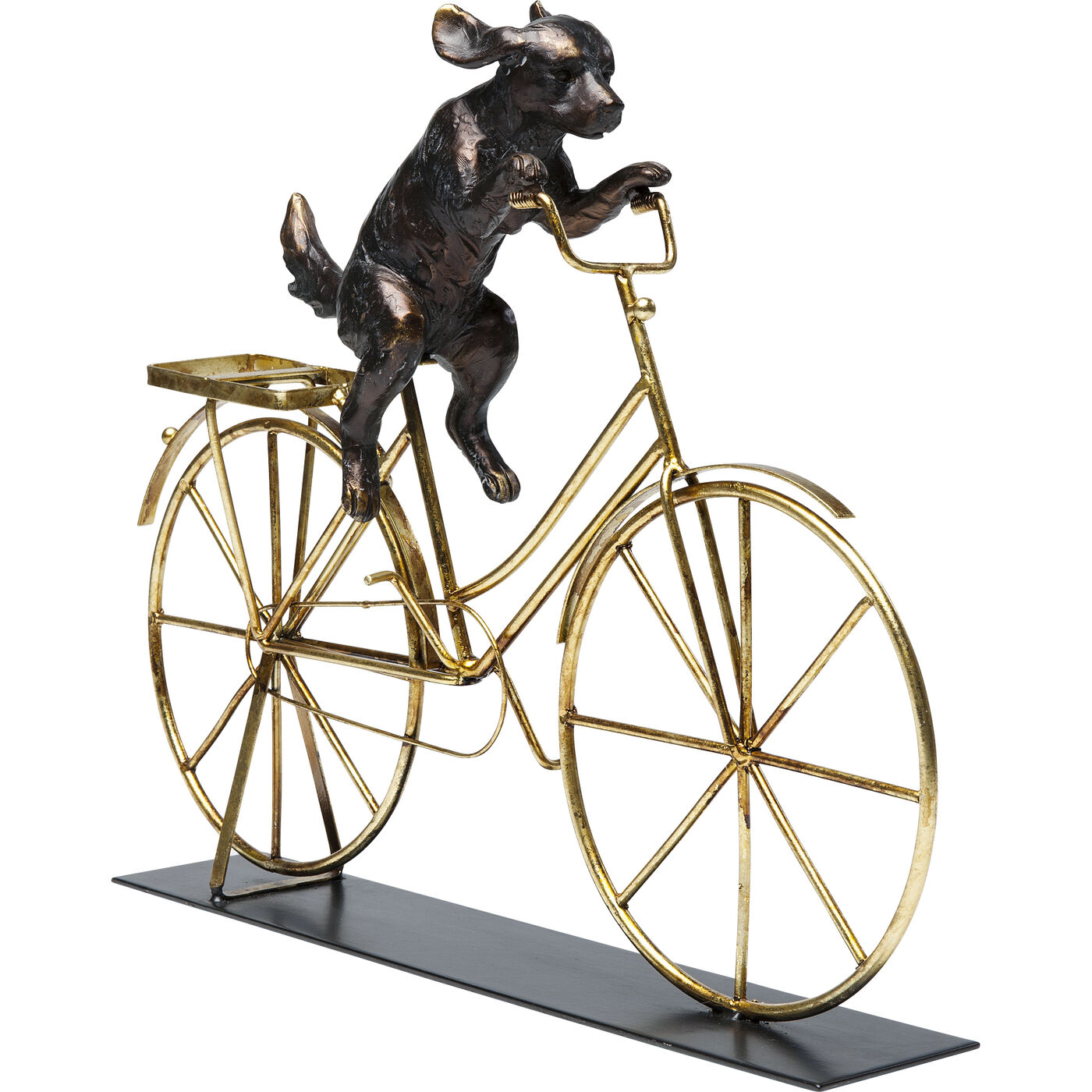 Фигура декоративная Dog With Bicycle "Собака на велосипеде"