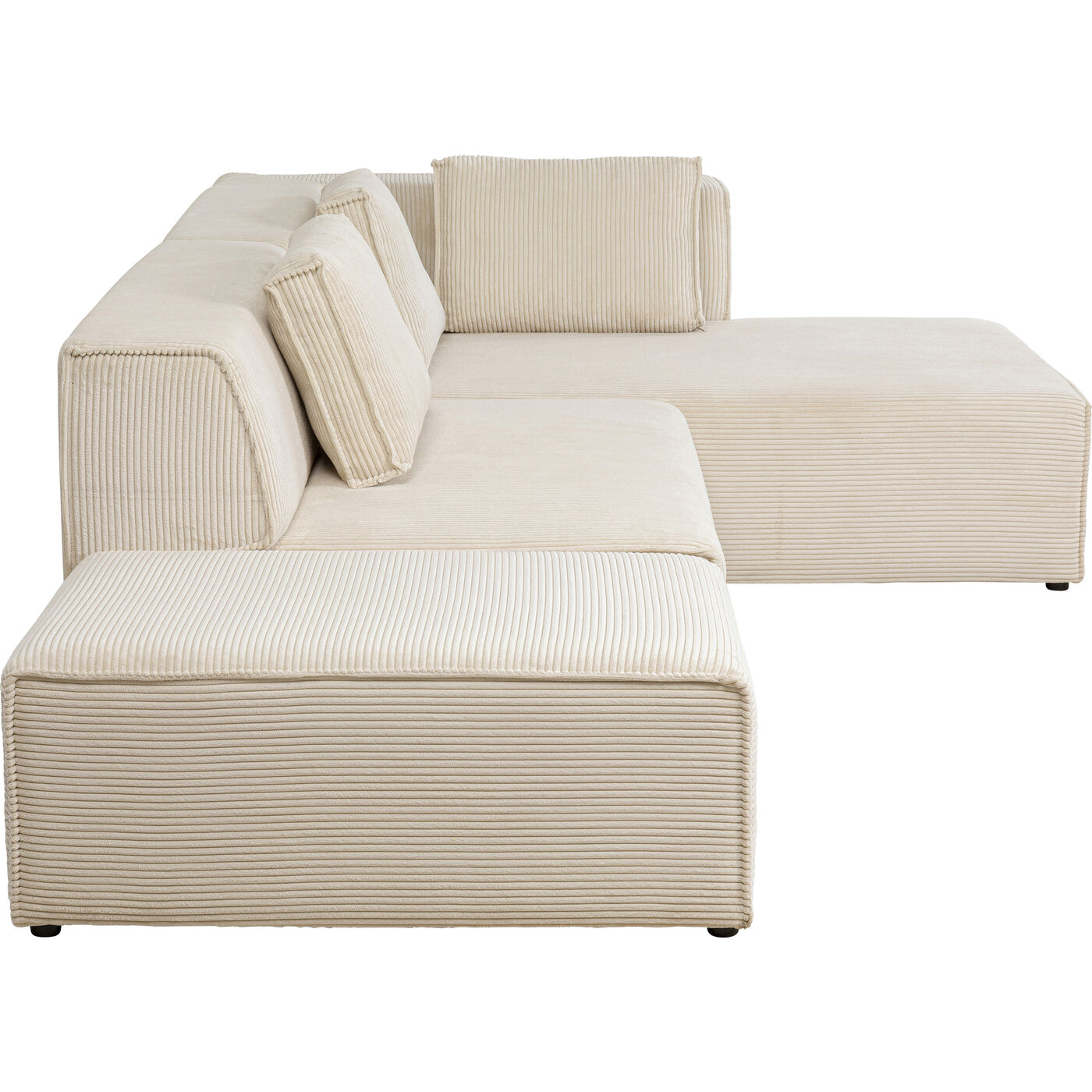 Диван правосторонний угловой Infinity Ottomane Cord Creme Right