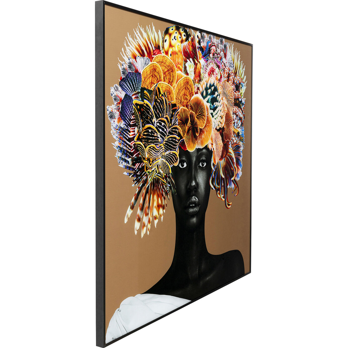Картина в раме Flower Hair 120x120 см