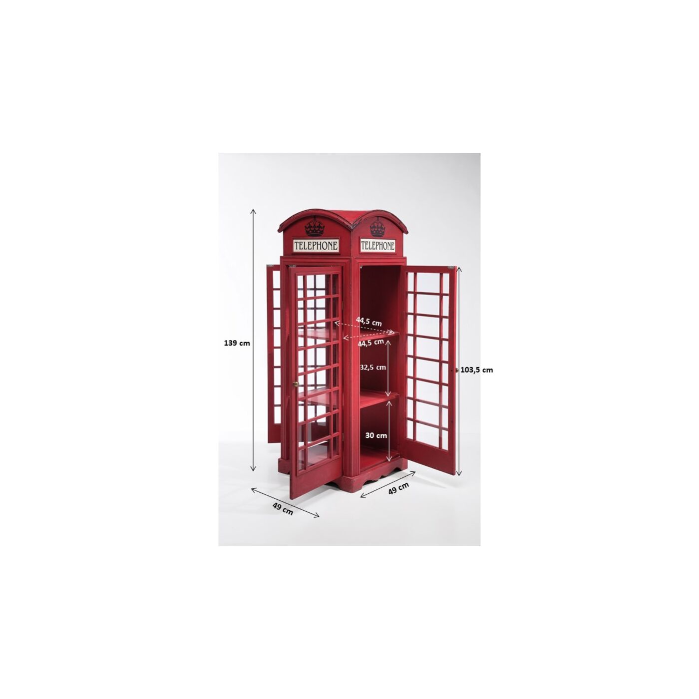 Шкаф-витрина London Telephone
