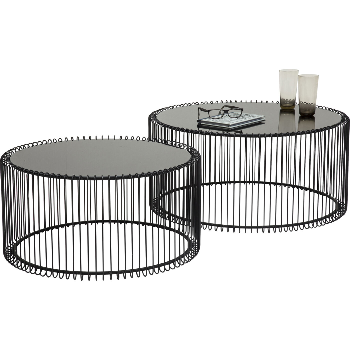 Стол кофейный Wire Black (2 шт)