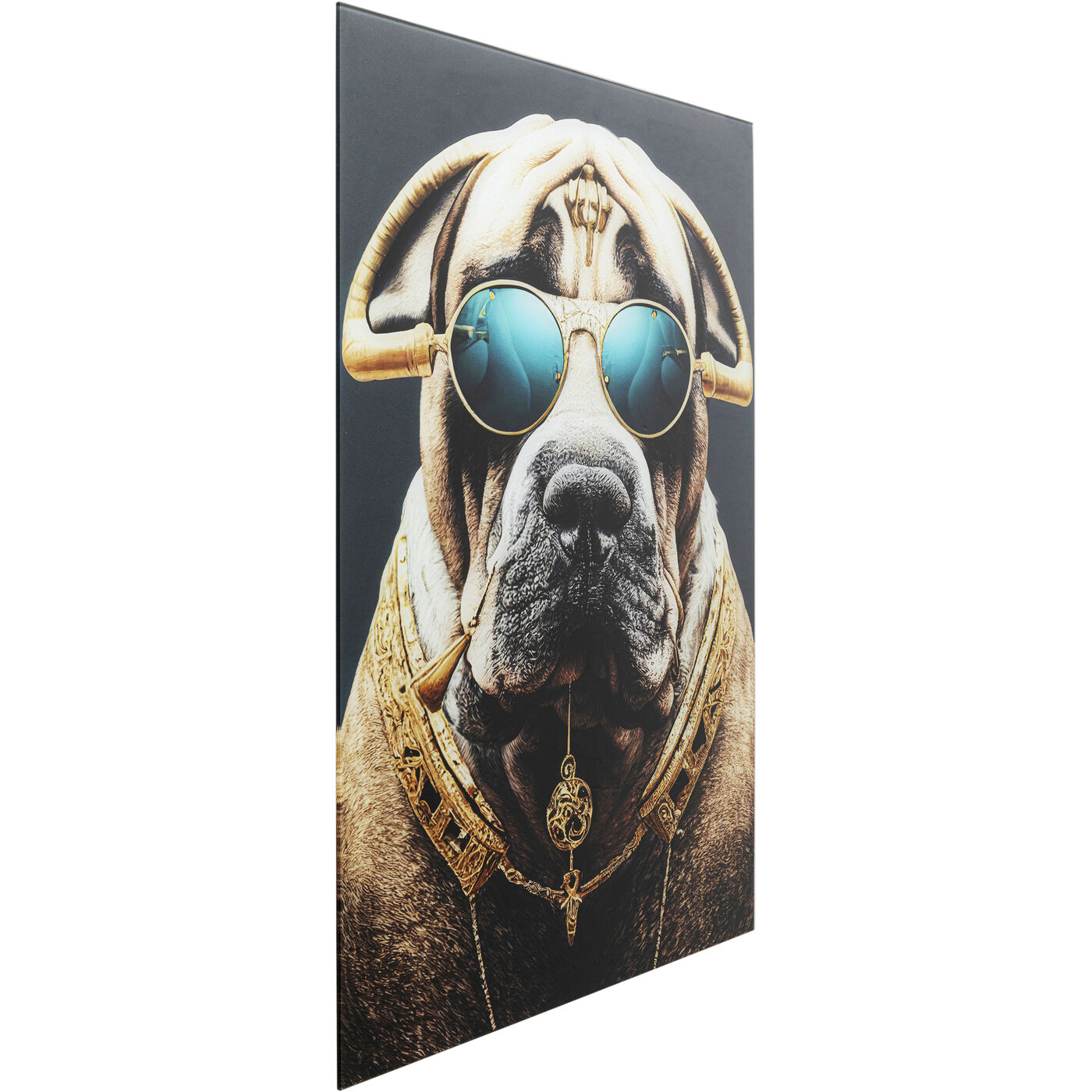 Картина стеклянная Fashion Dog 60x80 см
