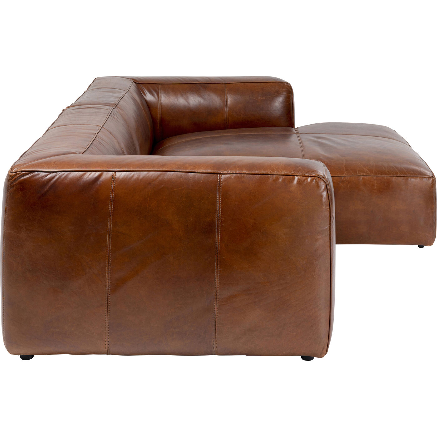 Диван угловой Cubetto Leather Brown 270 см