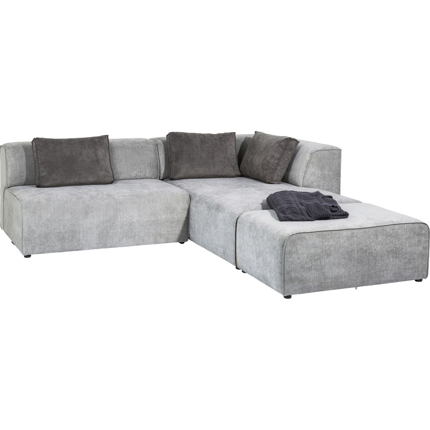 Диван угловой правосторонний Infinity Ottomane Right Grey