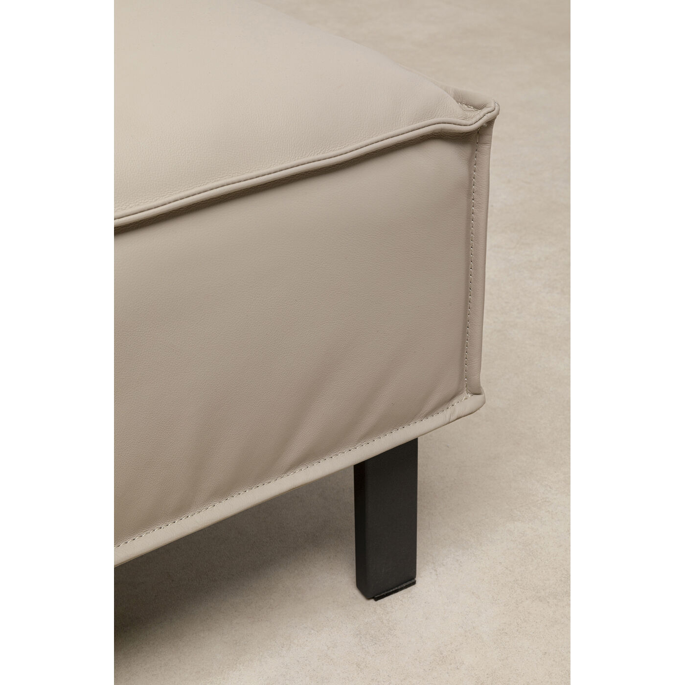 Пуф Victor Leather Grey