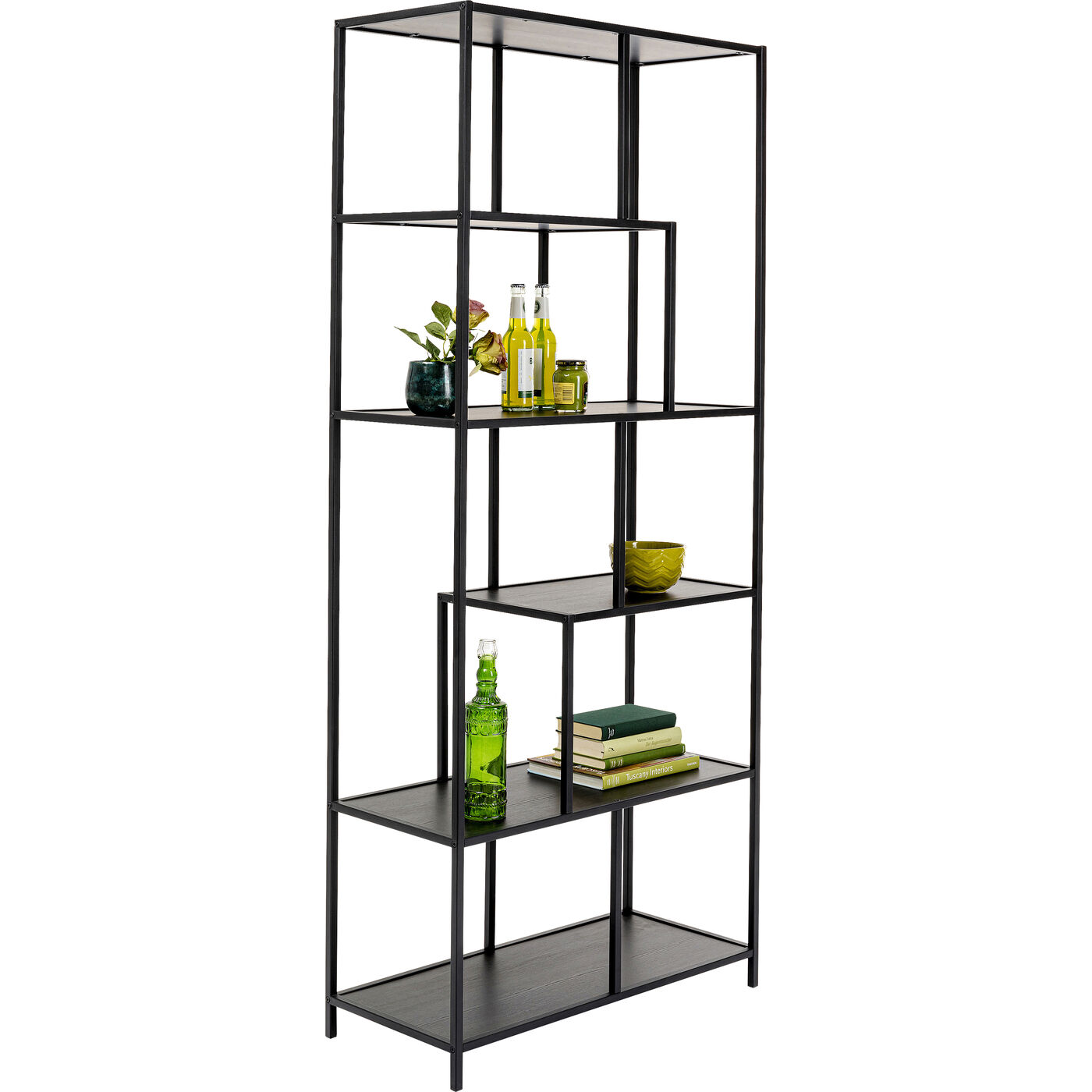 Стеллаж Loftie Black 77x185 см