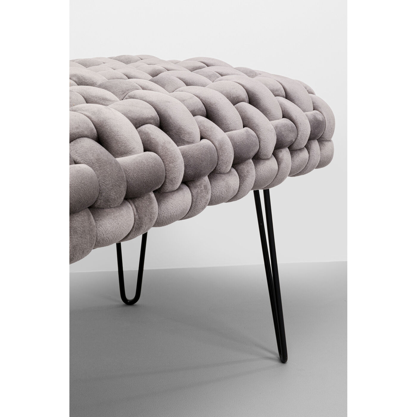 Скамья Weave Grey 128cm