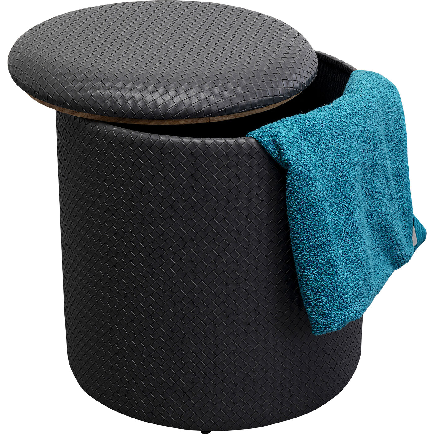 Пуф Venezia Storage Black Ø40 см