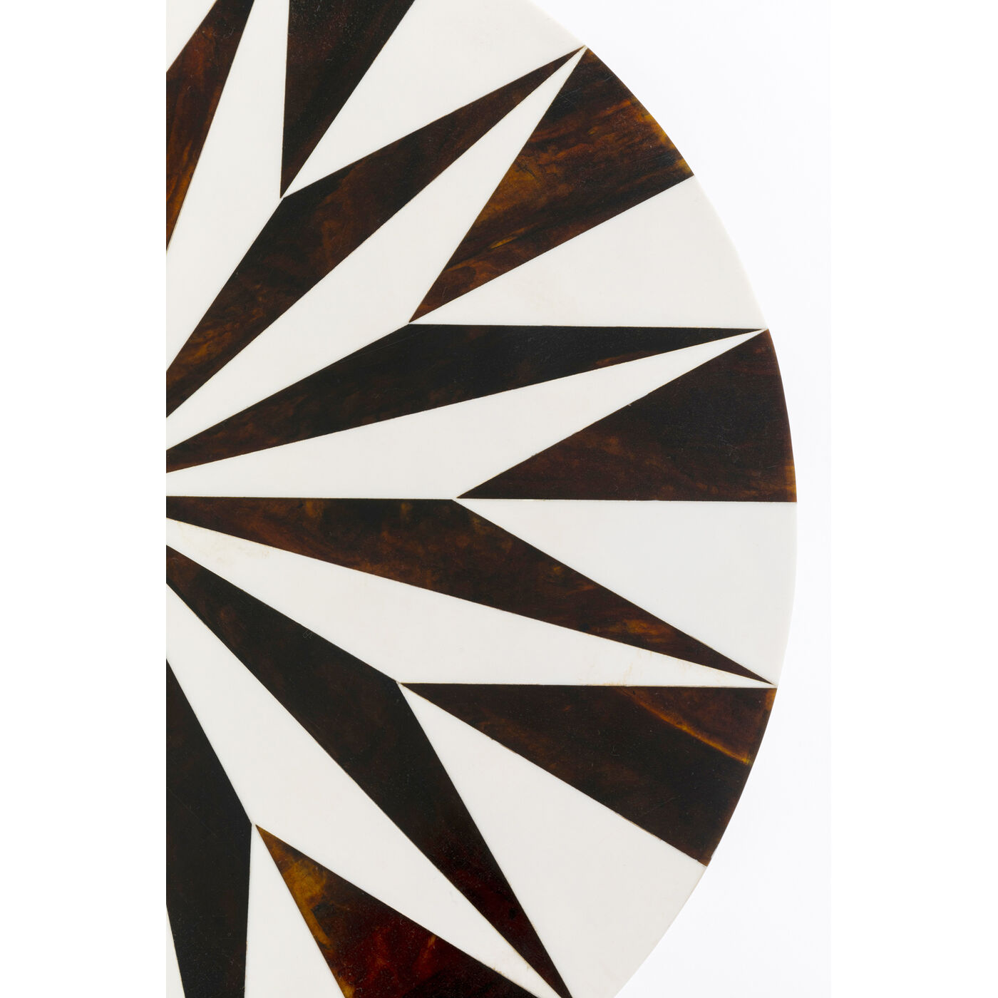 Стол приставной Domero Star Brown White Ø40 см