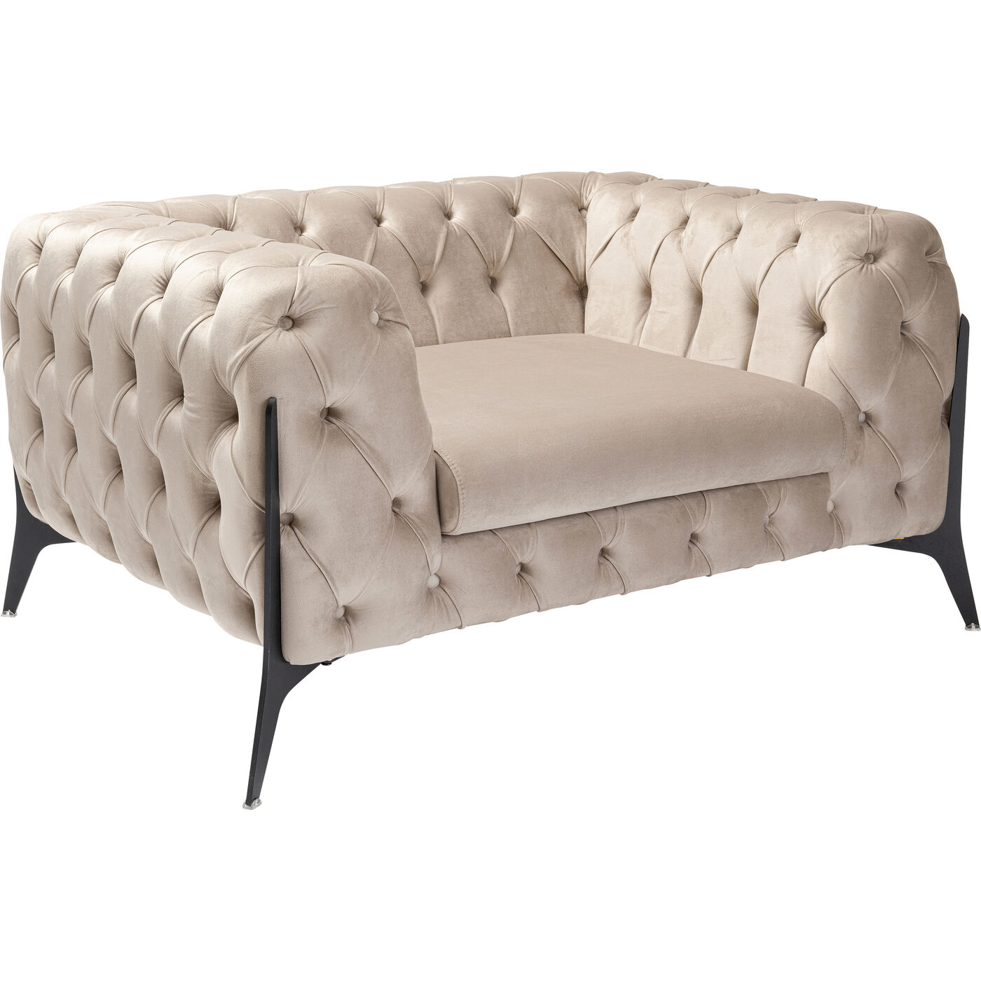 Кресло Bellissima Velvet Beige 120 см