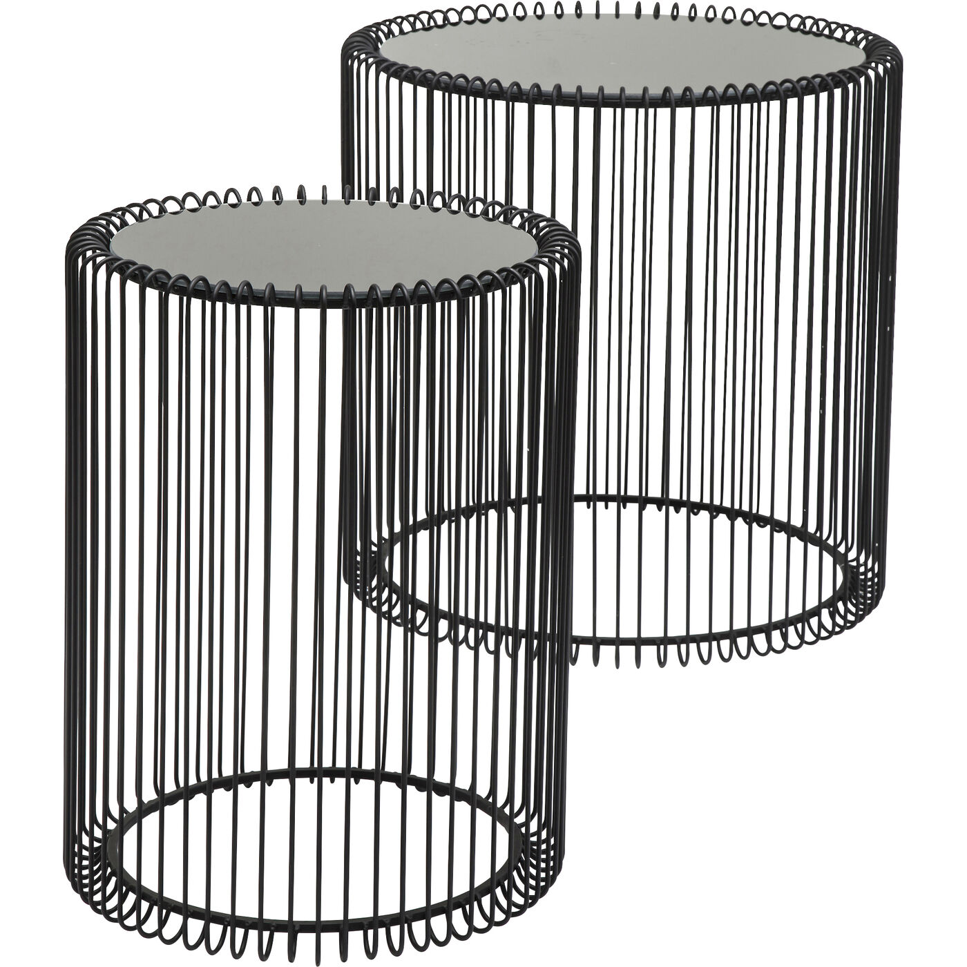 Стол приставной Wire Black Ø44 см (2 шт)