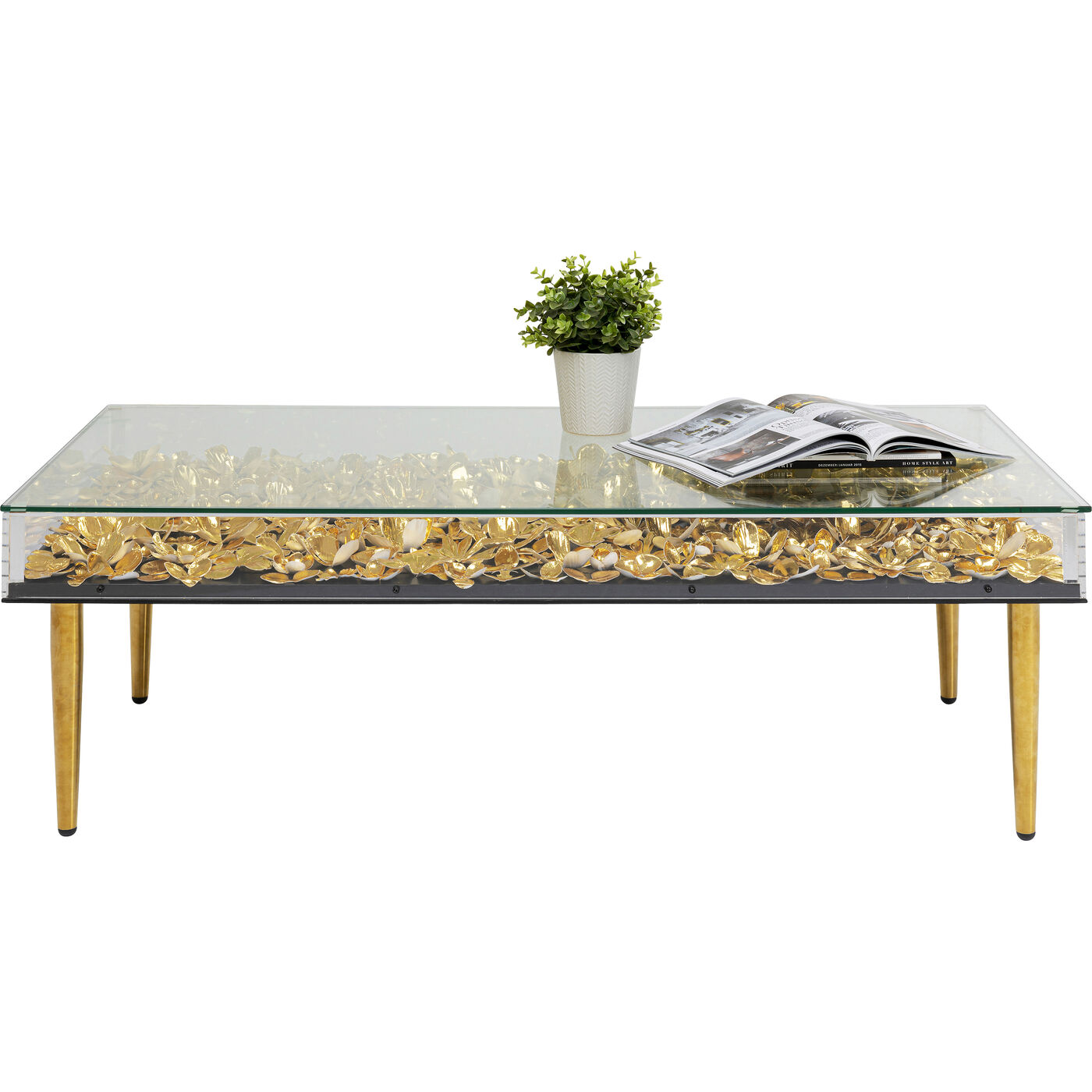 Стол кофейный Gold Flower 120x60 см