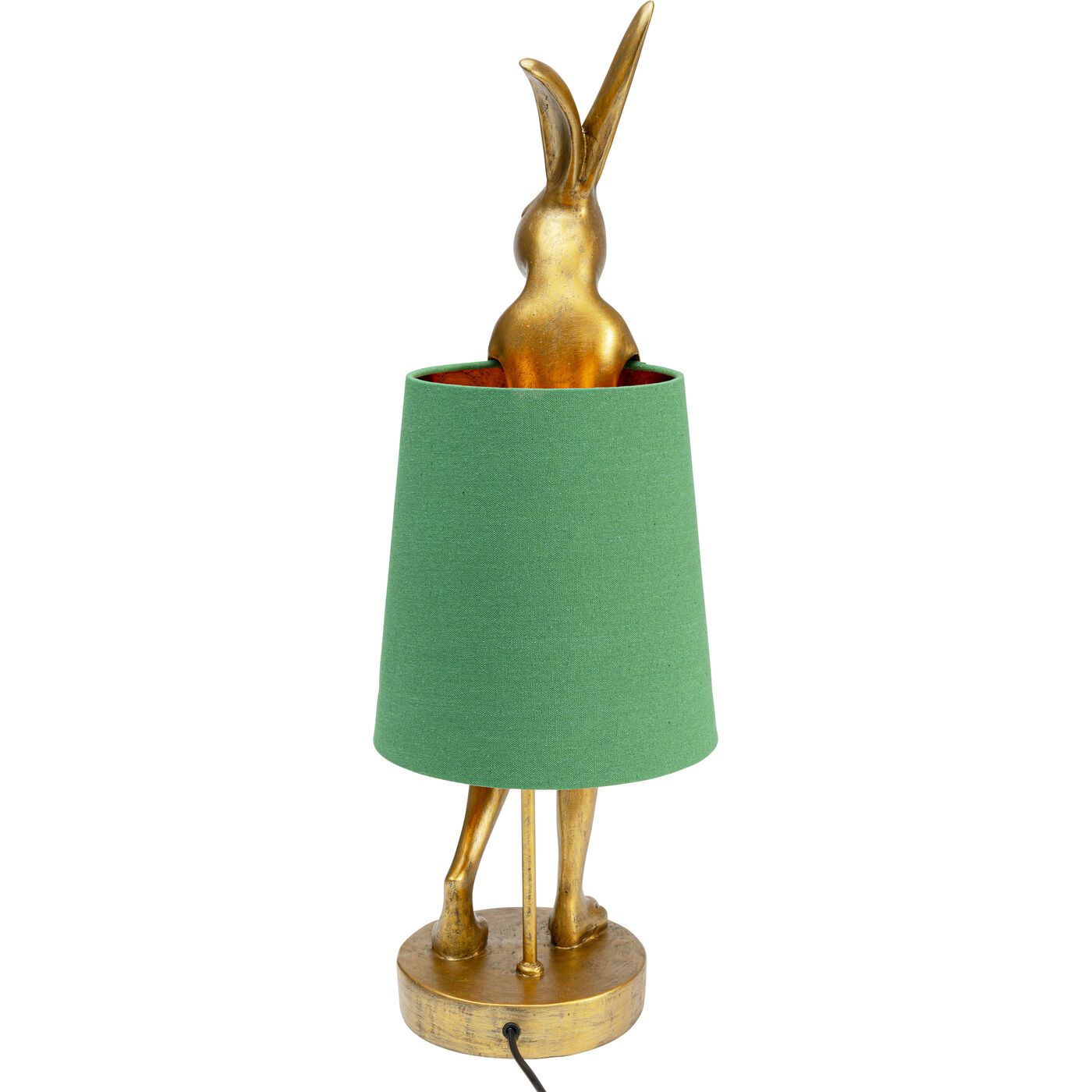 Светильник настольный Animal Rabbit Gold/Green 68 см