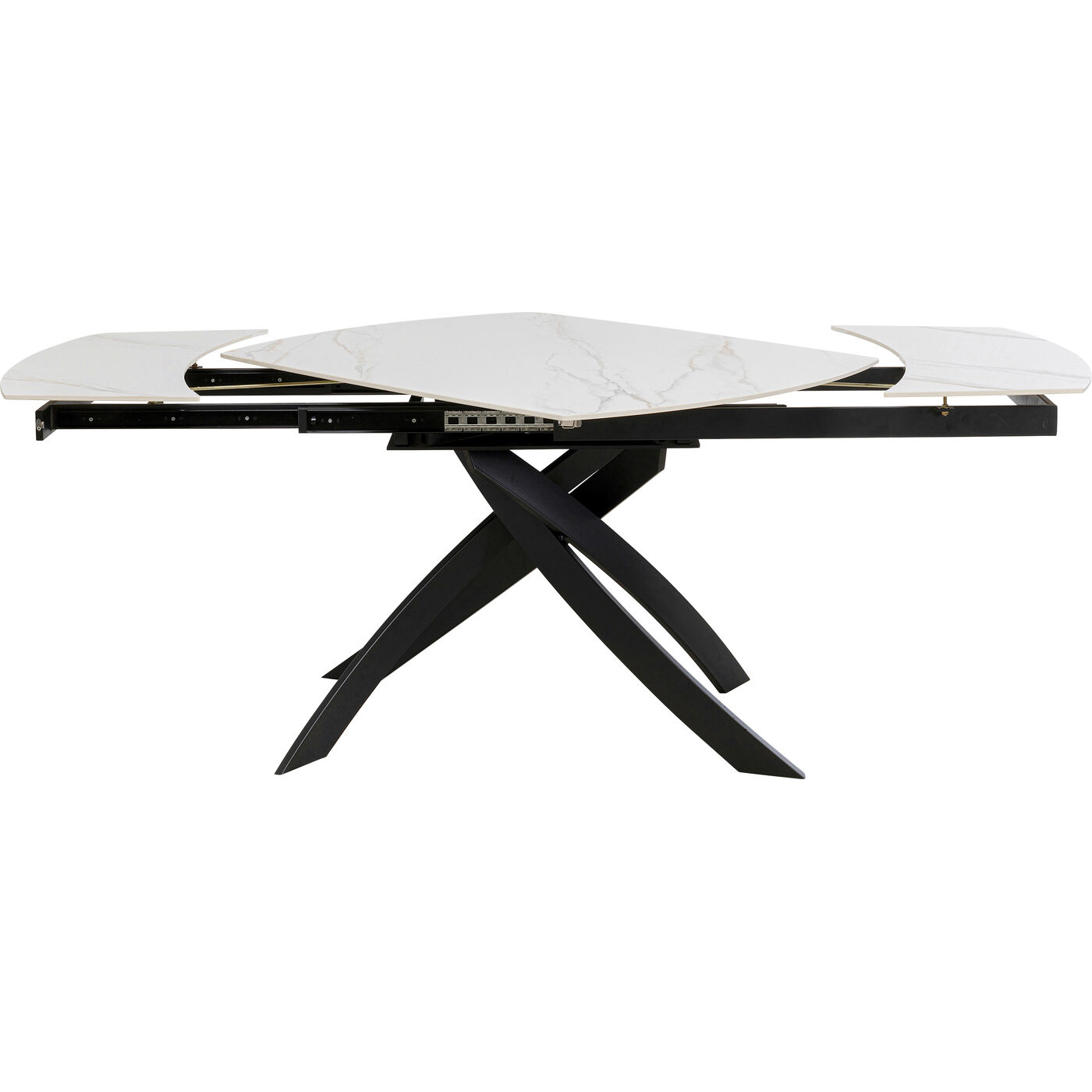 Стол раздвижной Twist Onyx 120(30+30)x90 см