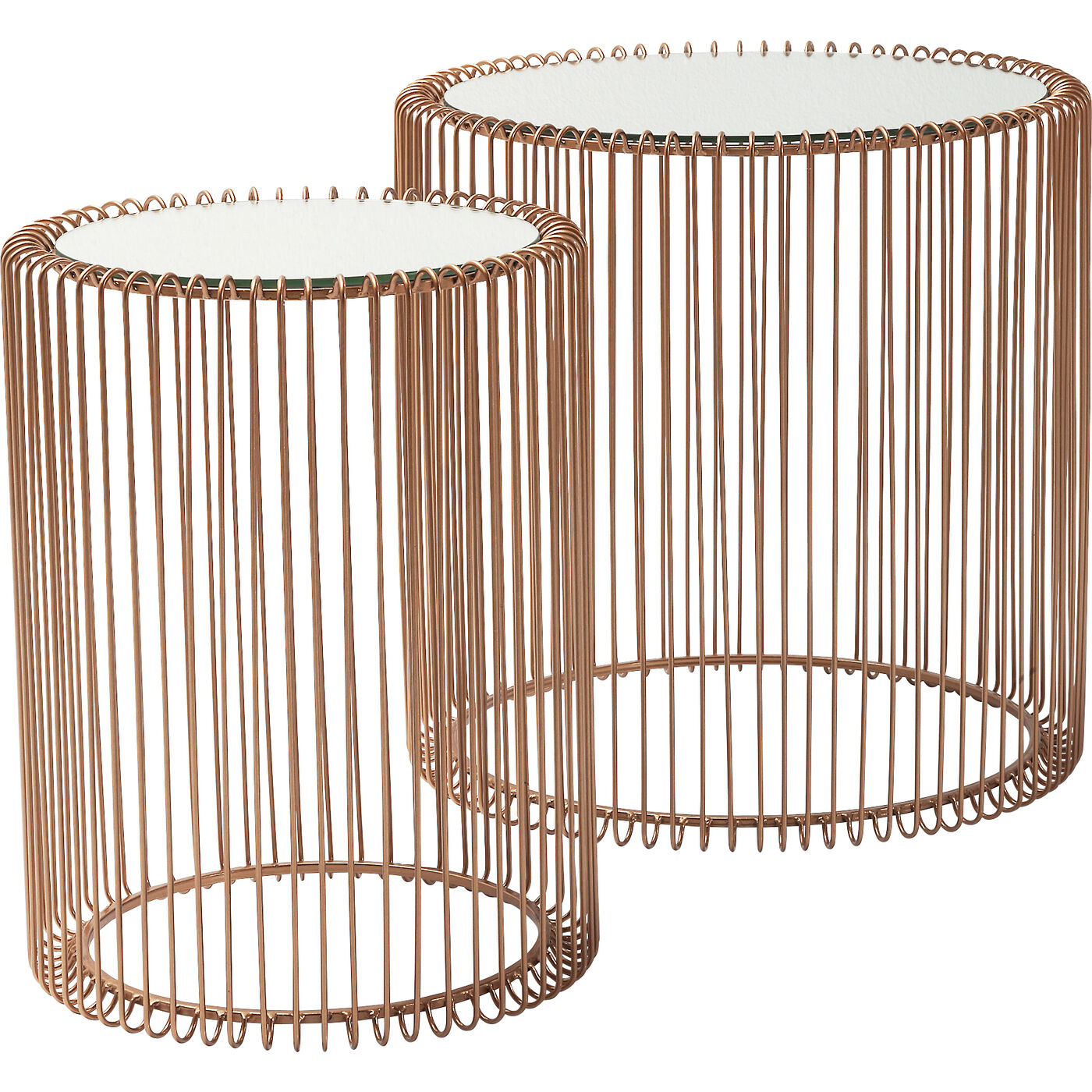 Стол приставной Wire Copper Ø44 см (2 шт)