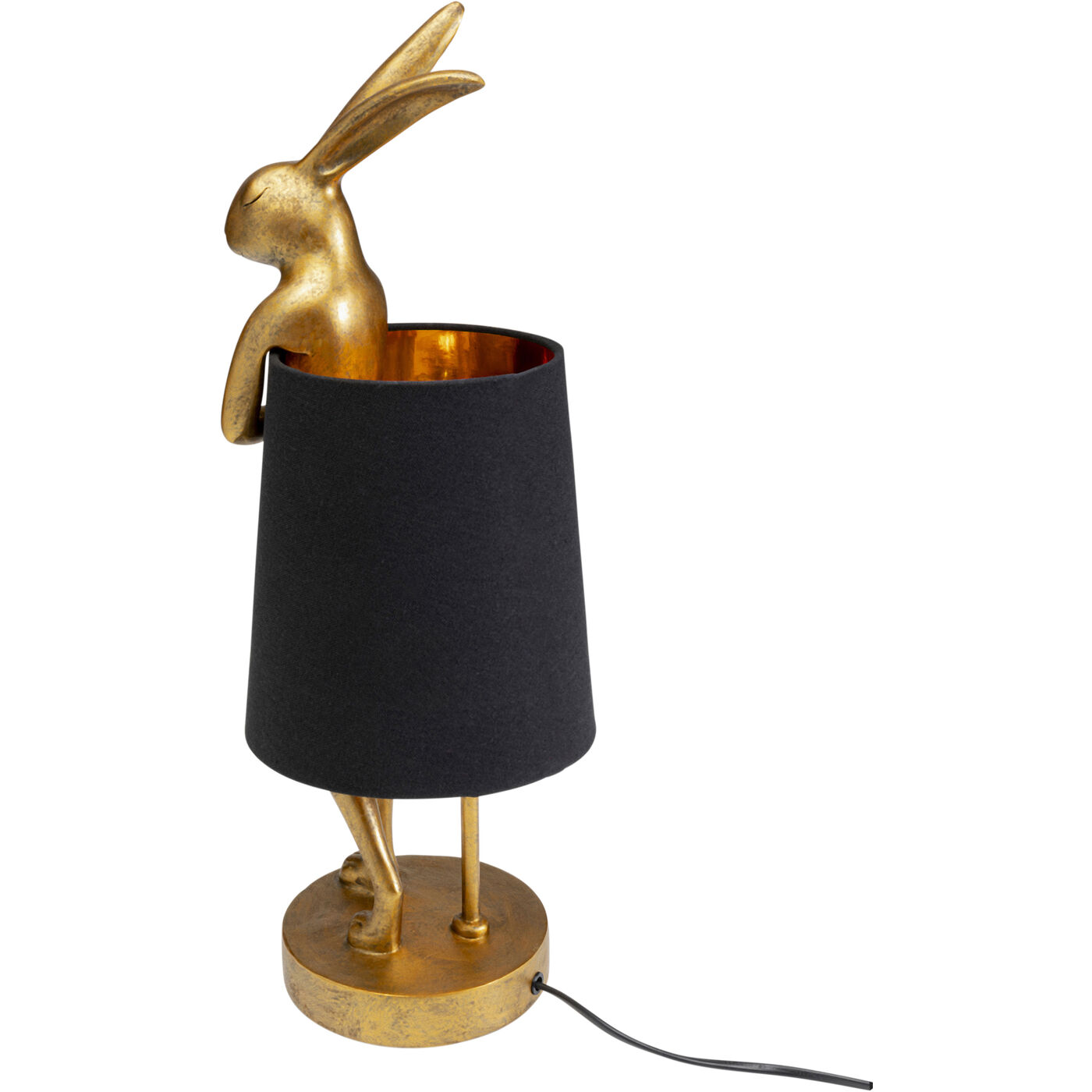 Светильник настольный Animal Rabbit Gold/Black 50 см