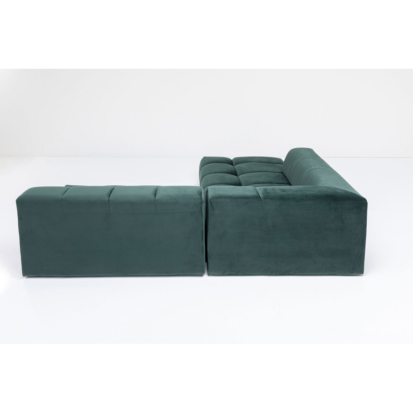 Диван угловой левосторонний Belami Velvet Dark Green Left 265 см