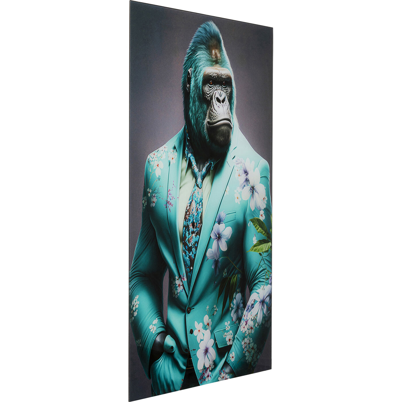 Картина стеклянная Mister Gorialla Blue 60x90 см