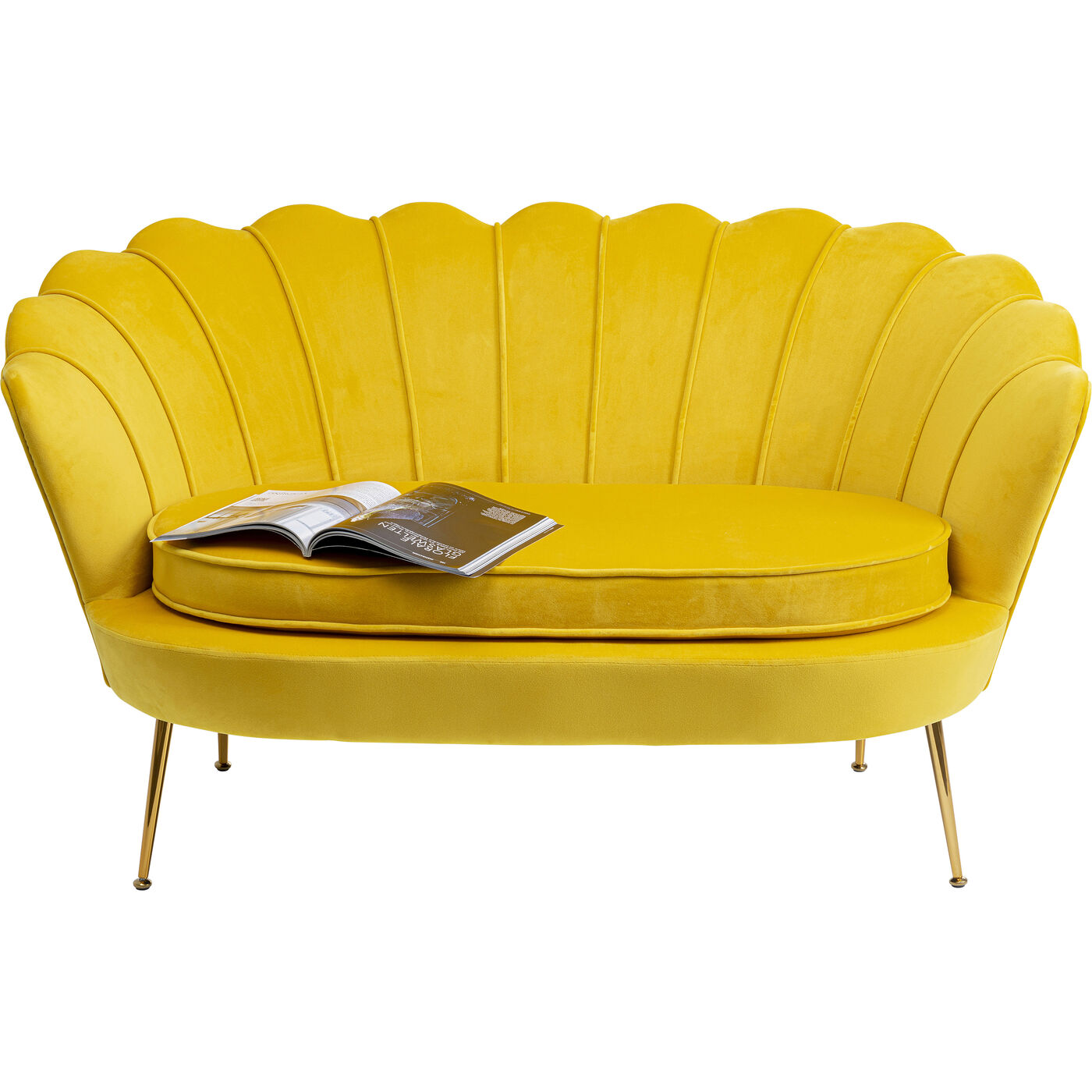 Диван Water Lily двухместный Yellow 132 см