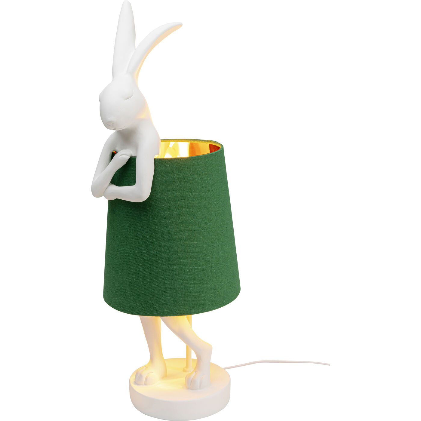 Светильник настольный Animal Rabbit White/Green 68 см