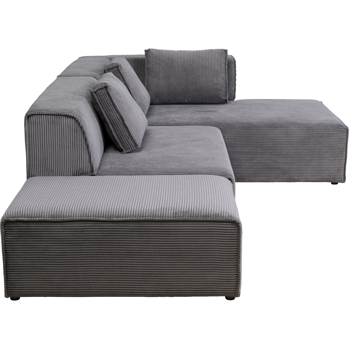 Диван правосторонний угловой Infinity Ottomane Cord Grey Right
