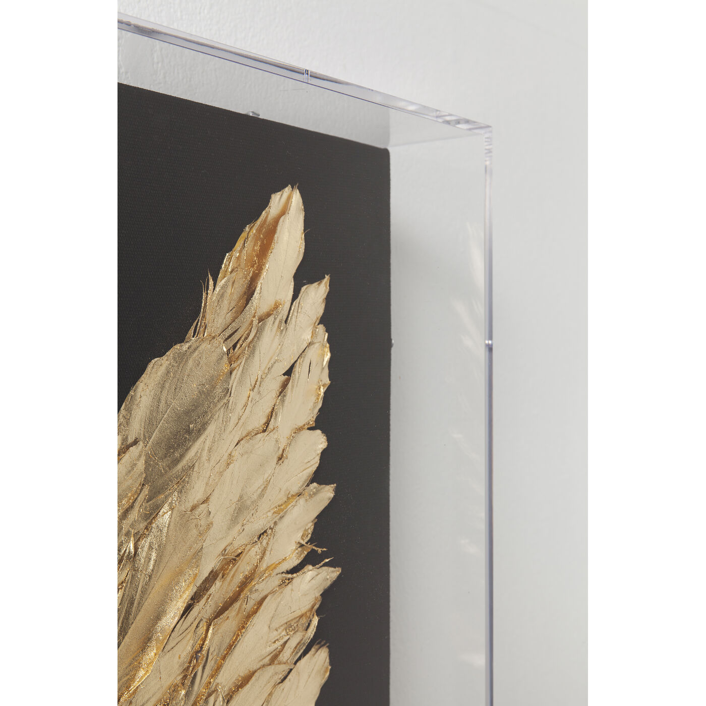 Украшение настенное Wings Gold Black 120x120 см