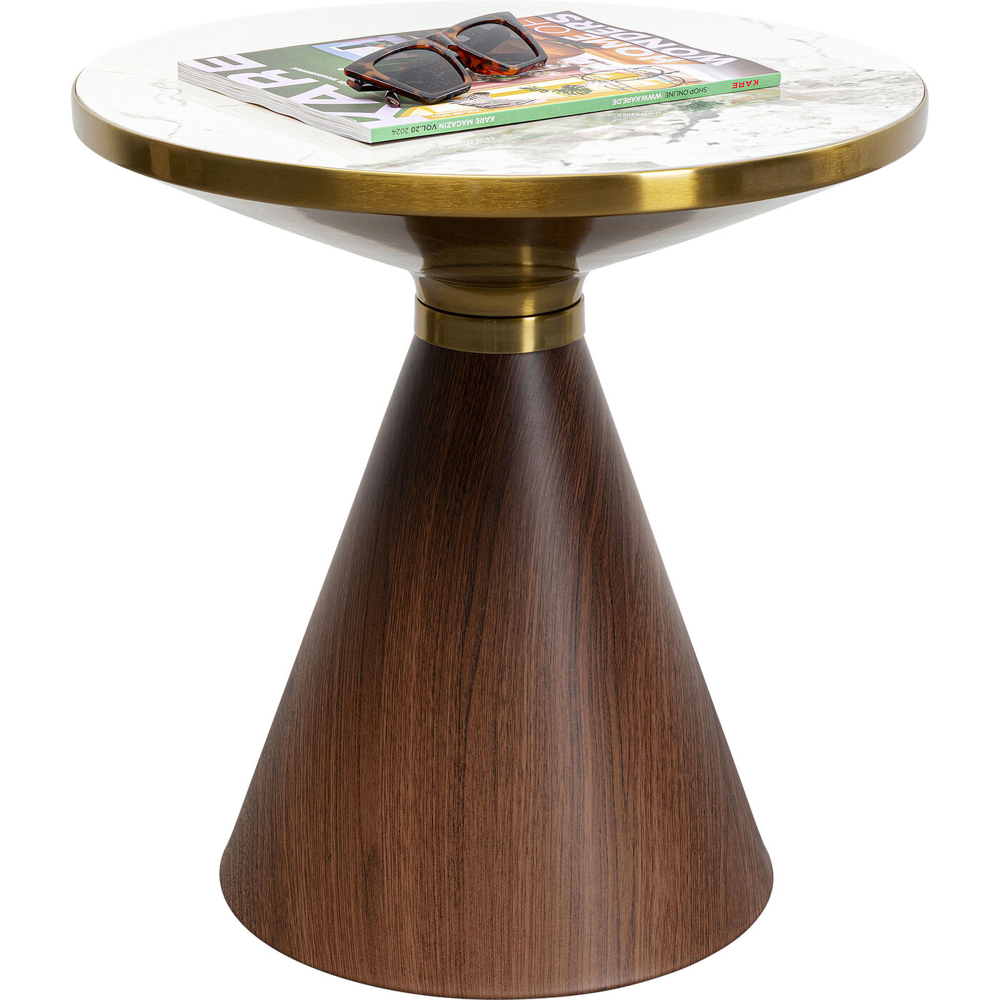 Стол кофейный Cono Marble Ø50 см