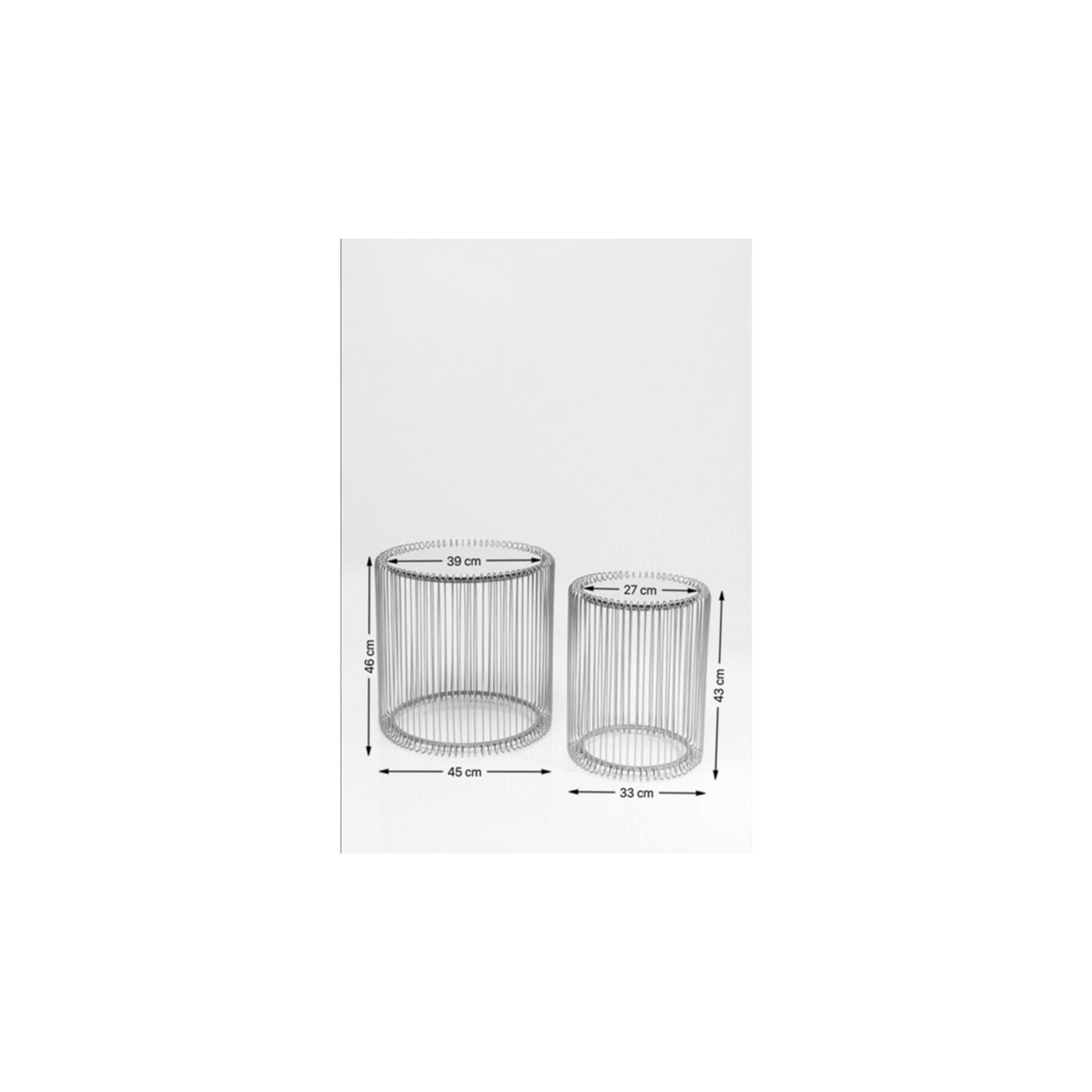 Стол приставной Wire Copper Ø44 см (2 шт)