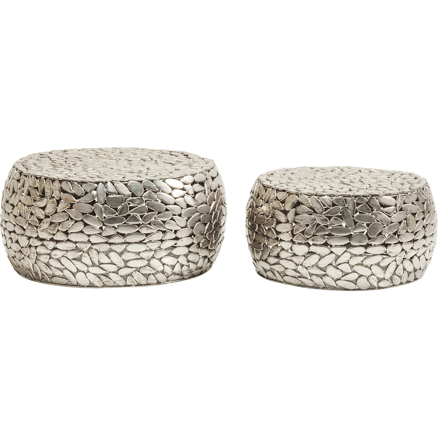 Стол кофейный Pebbles Deluxe Silver (2 шт)