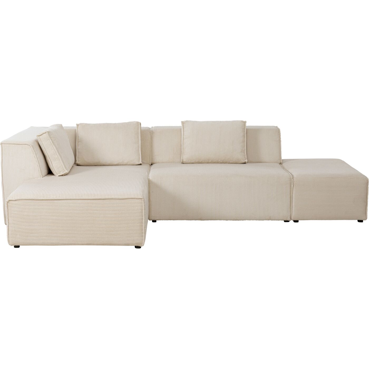 Диван левосторонний угловой Infinity Ottomane Cord Creme Left