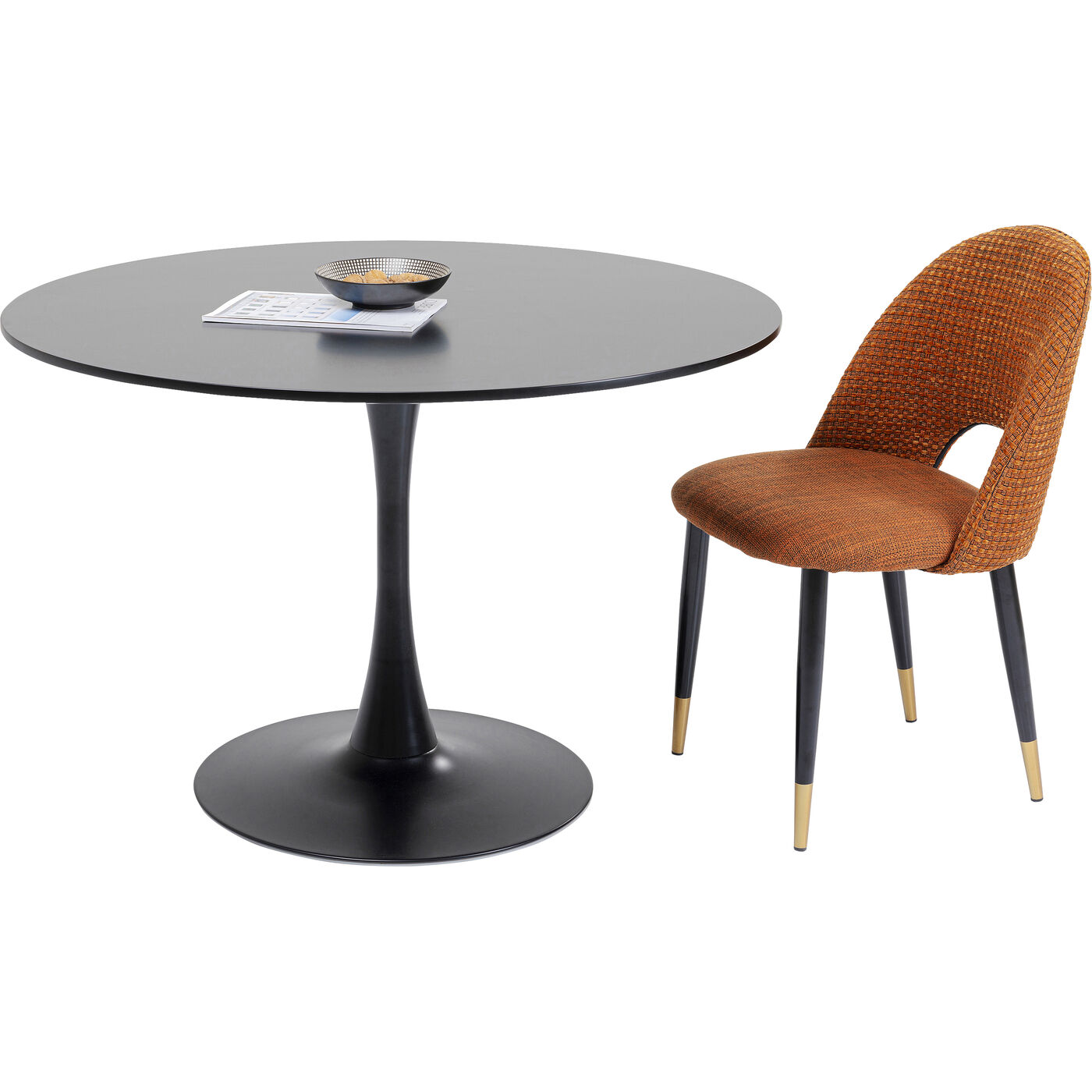 Стол Schickeria Black Ø110 см