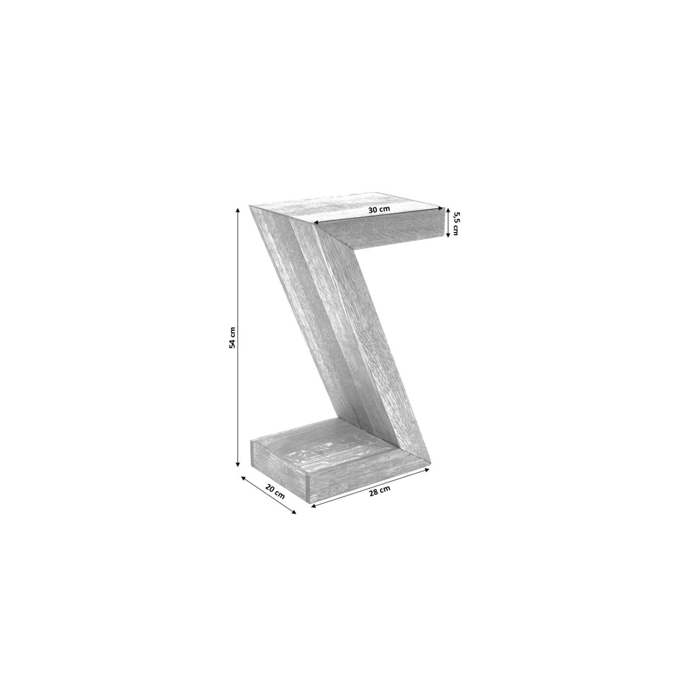 Стол приставной Authentico Z 30x20 см