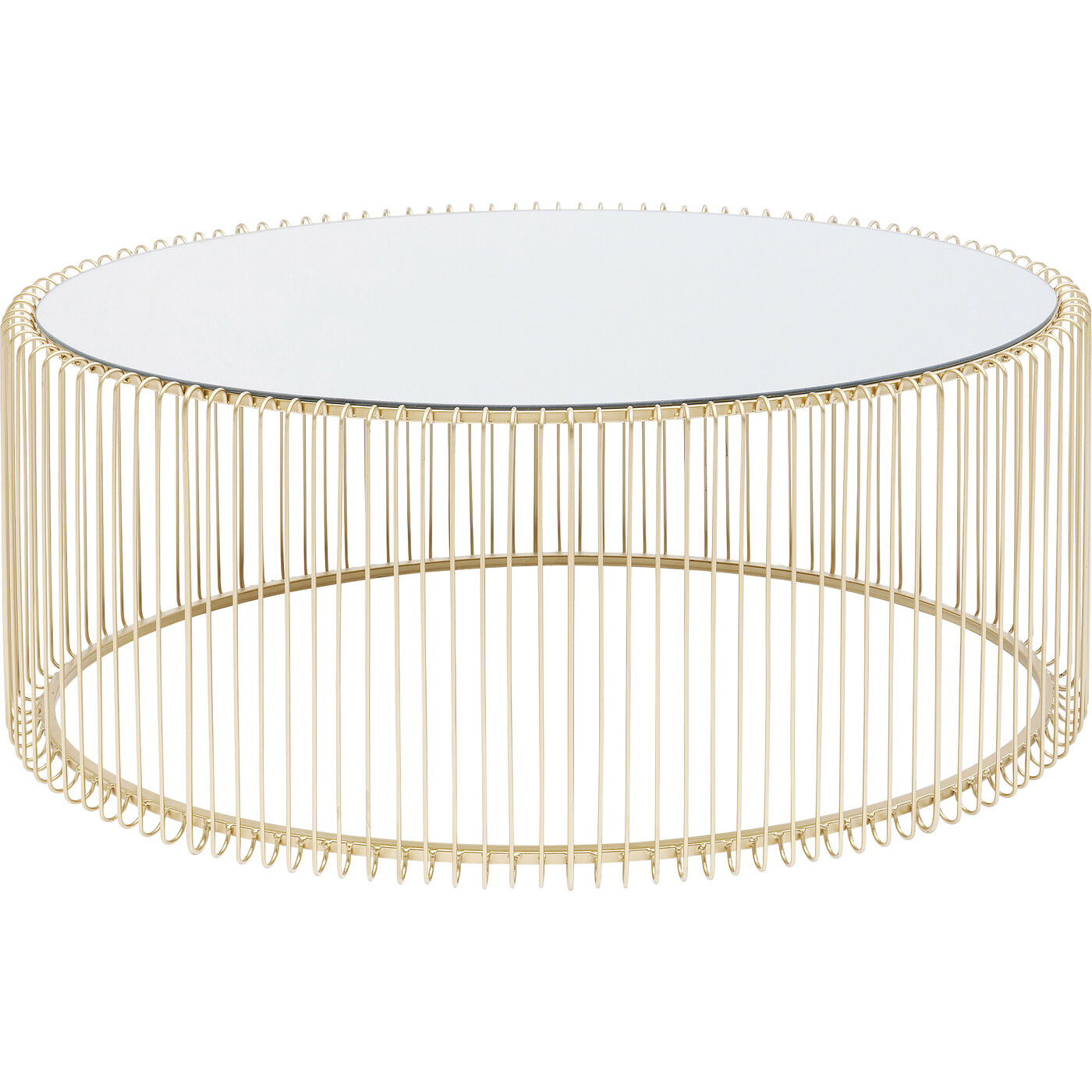 Стол кофейный Wire Uno Brass 60x90 см