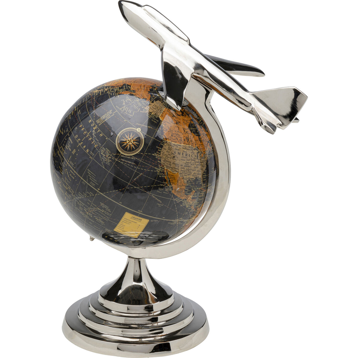 Объект декоративный Globe Top Plane 39 см