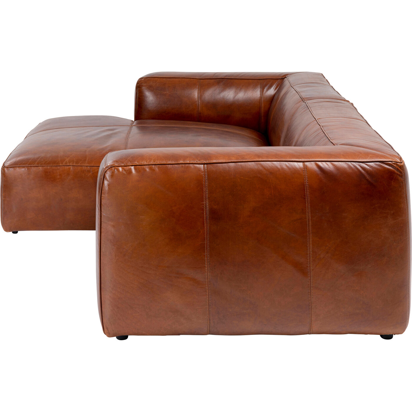Диван угловой Cubetto Leather Brown 170x270 см