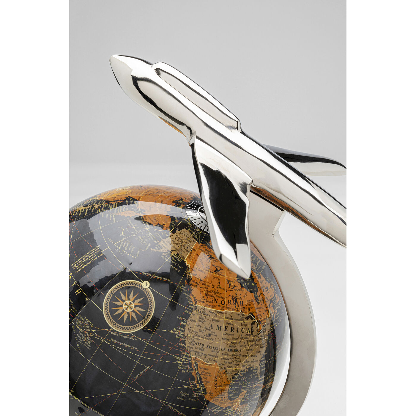 Объект декоративный Globe Top Plane 39 см