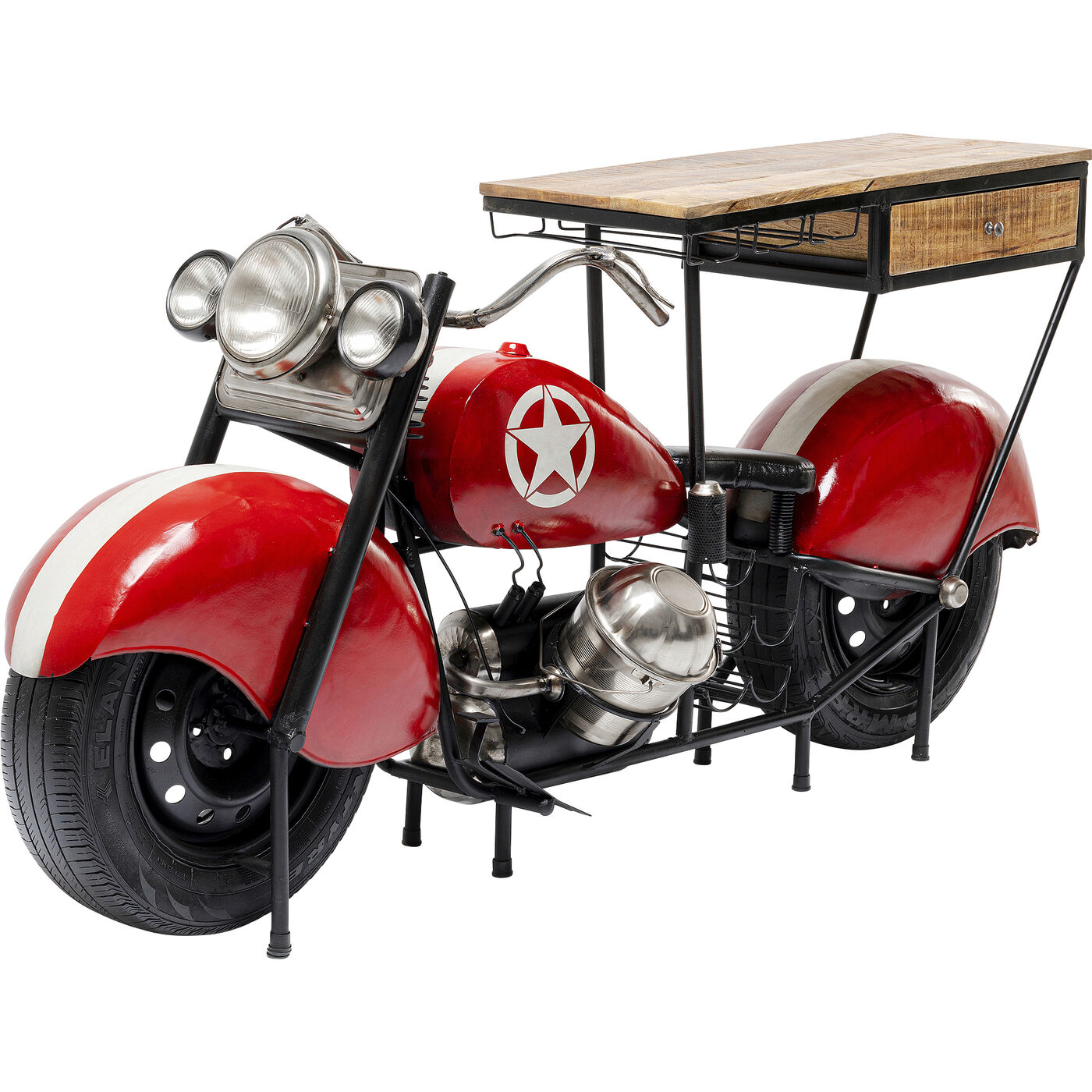 Барный шкаф Motorbike Red