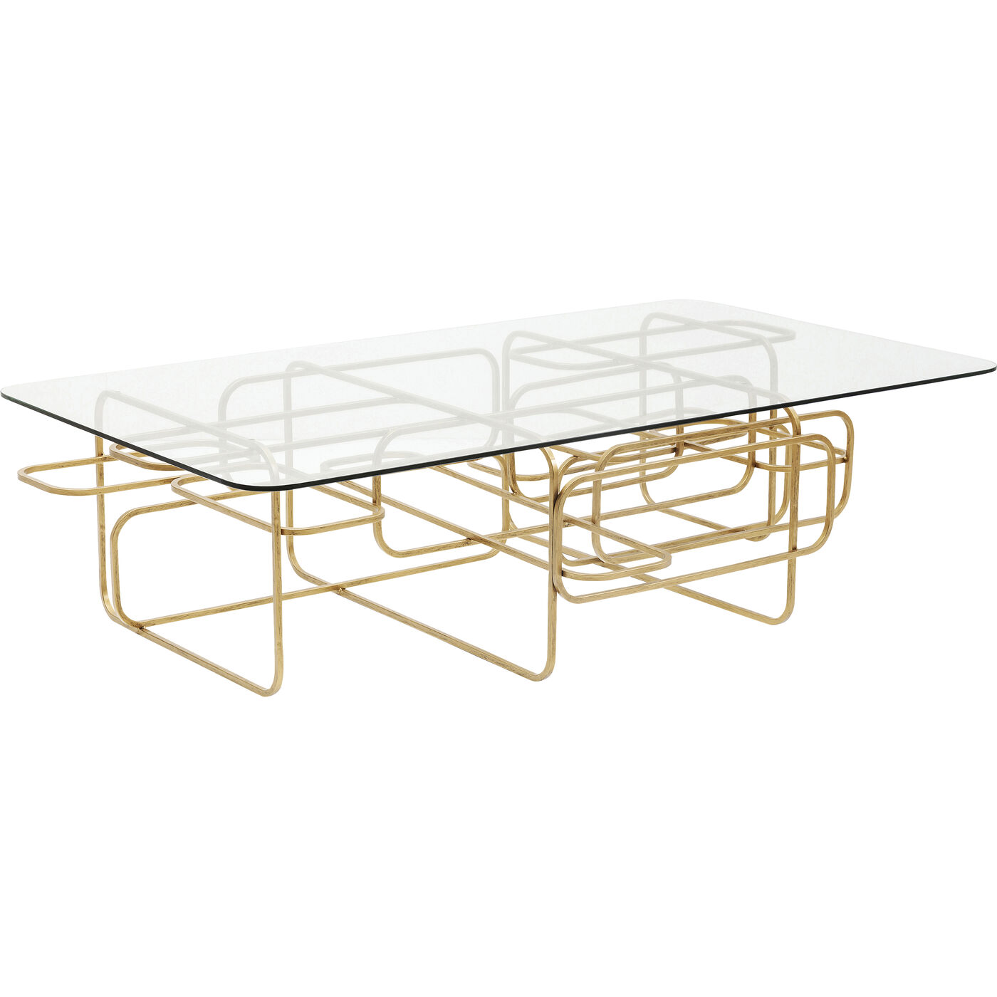 Стол кофейный Meander Gold 140x80 см