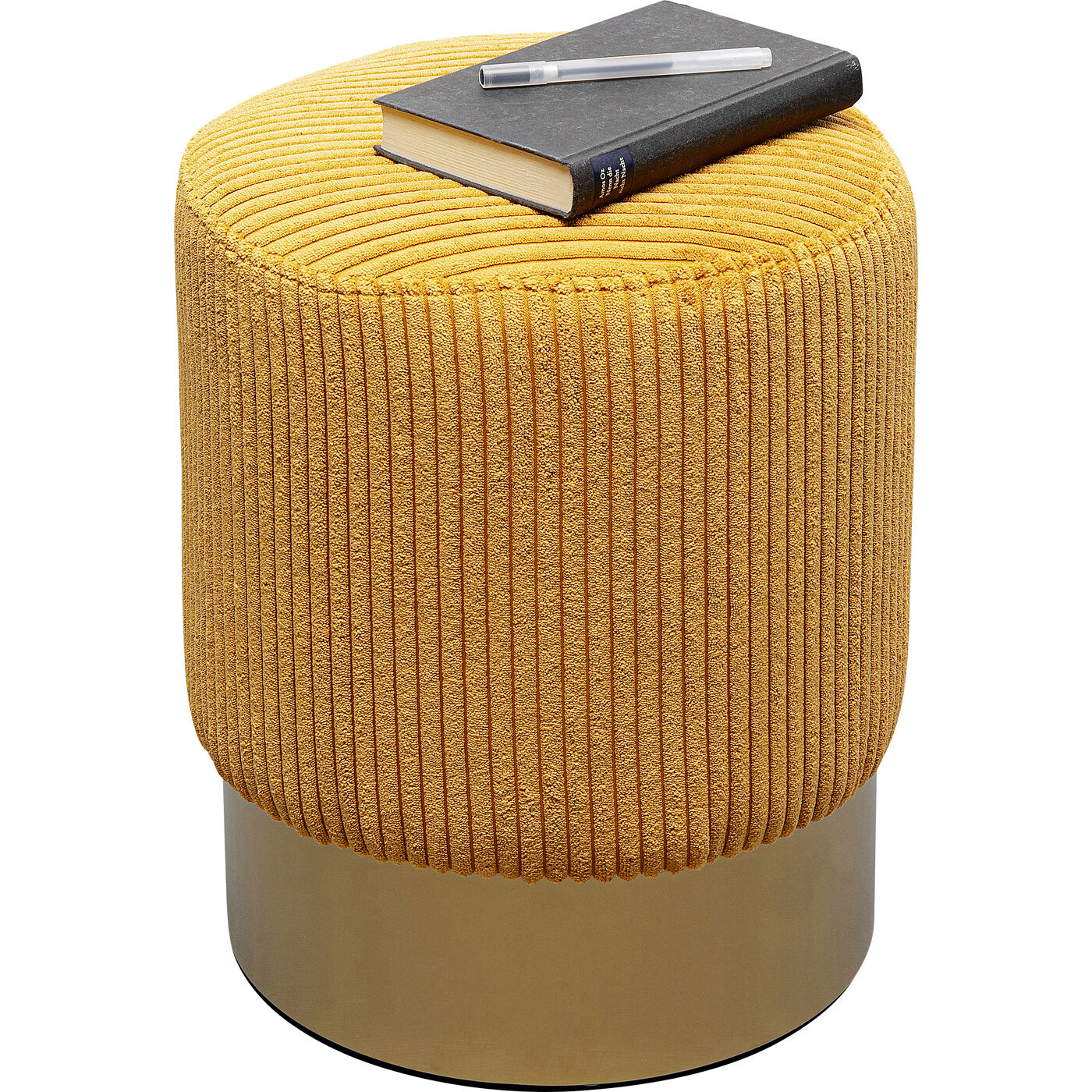 Пуф Cherry Yello Cord Brass Ø35 см