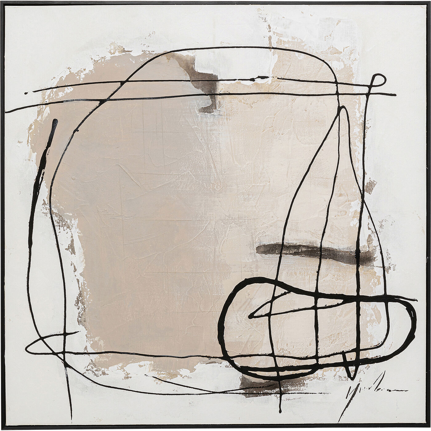 Картина в раме Dust Grey 100x100 см