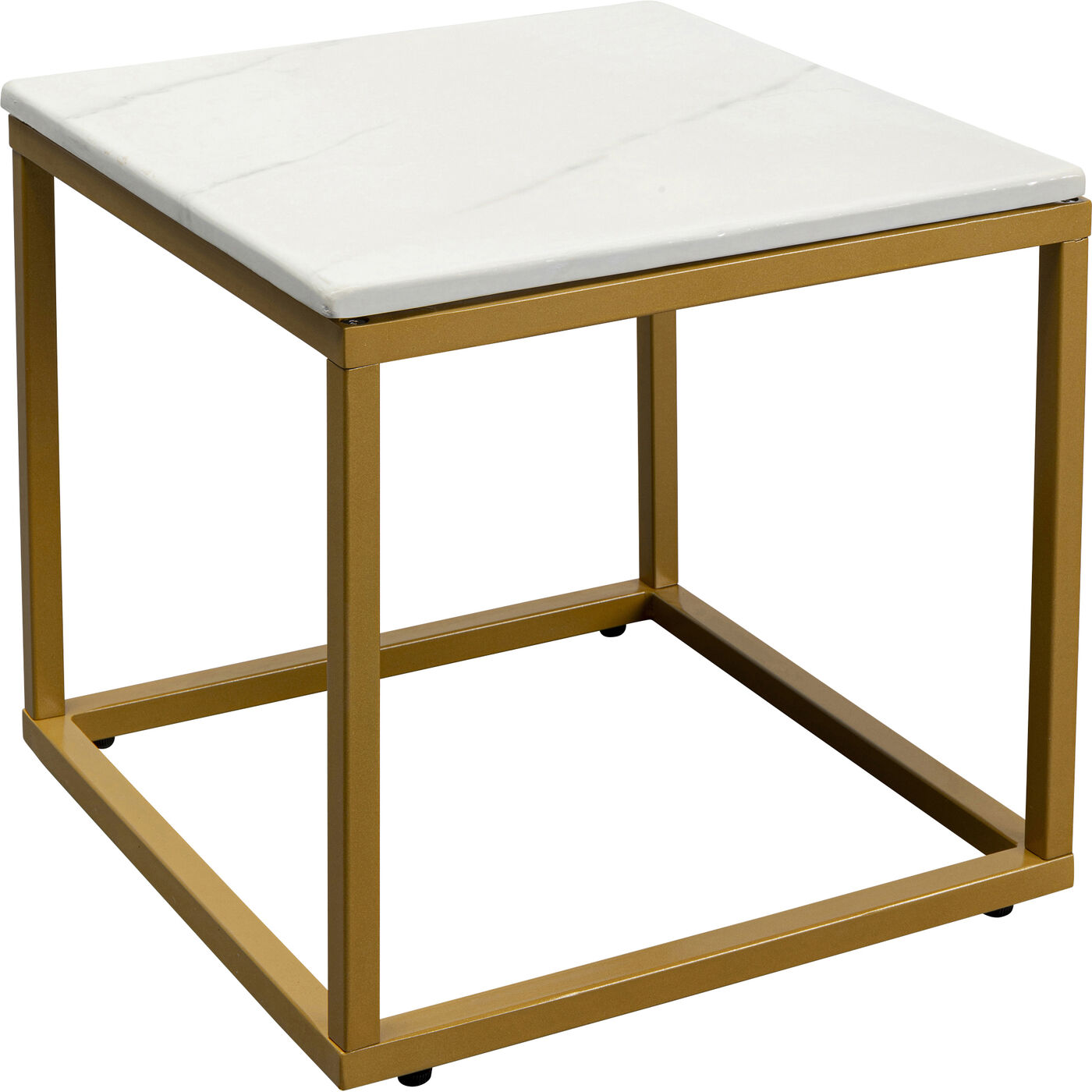 Стол приставной Key West Marble Gold 40x40 см