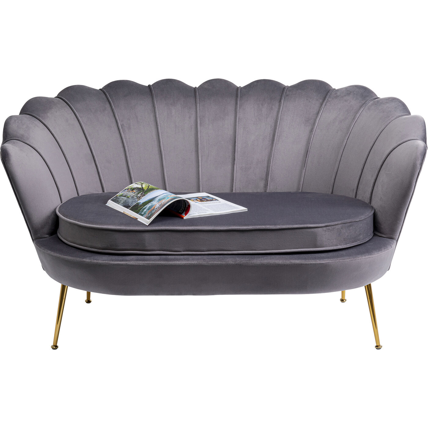 Диван Water Lily двухместный Grey 132 см