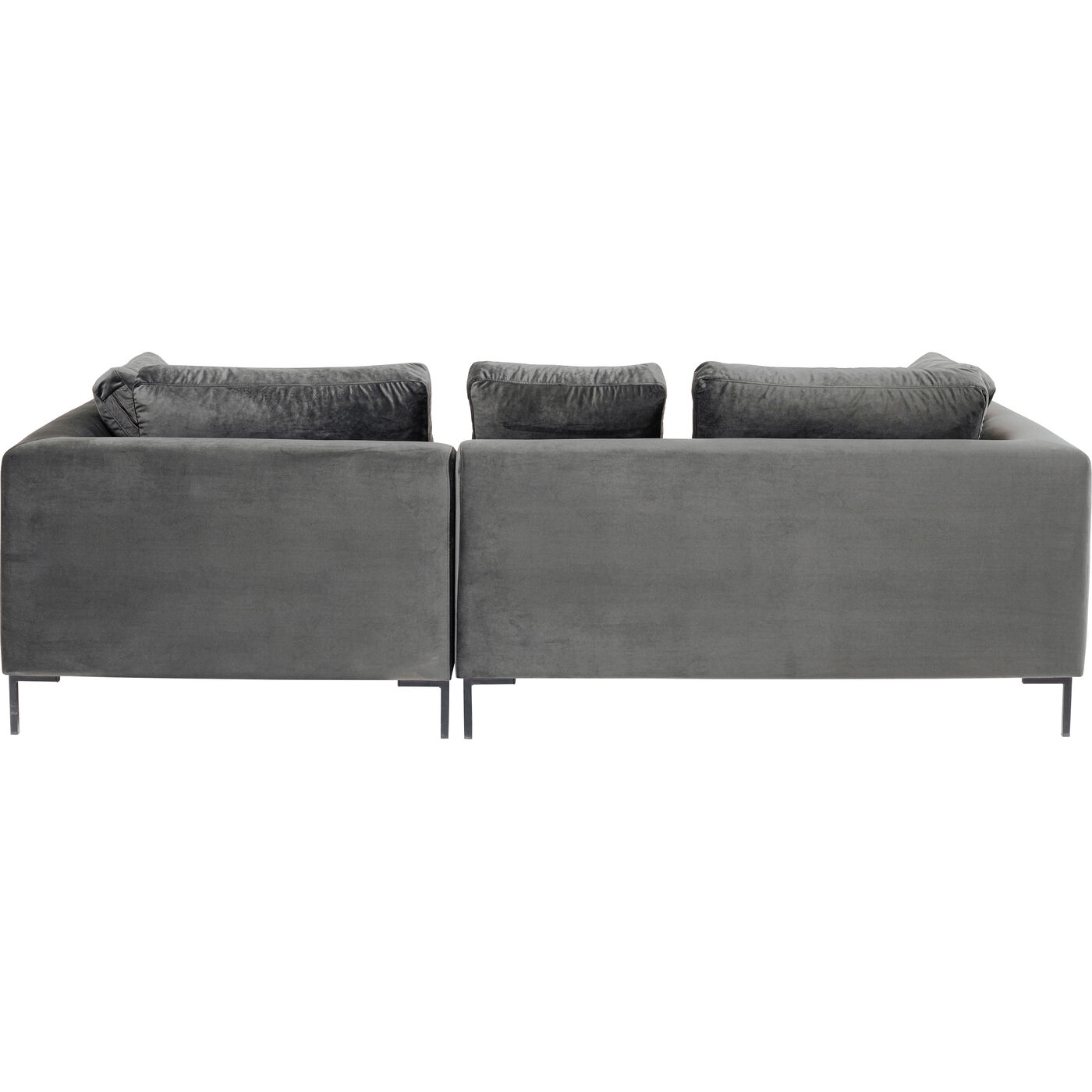 Диван угловой правосторонний Gianni Small Velvet Grey Right
