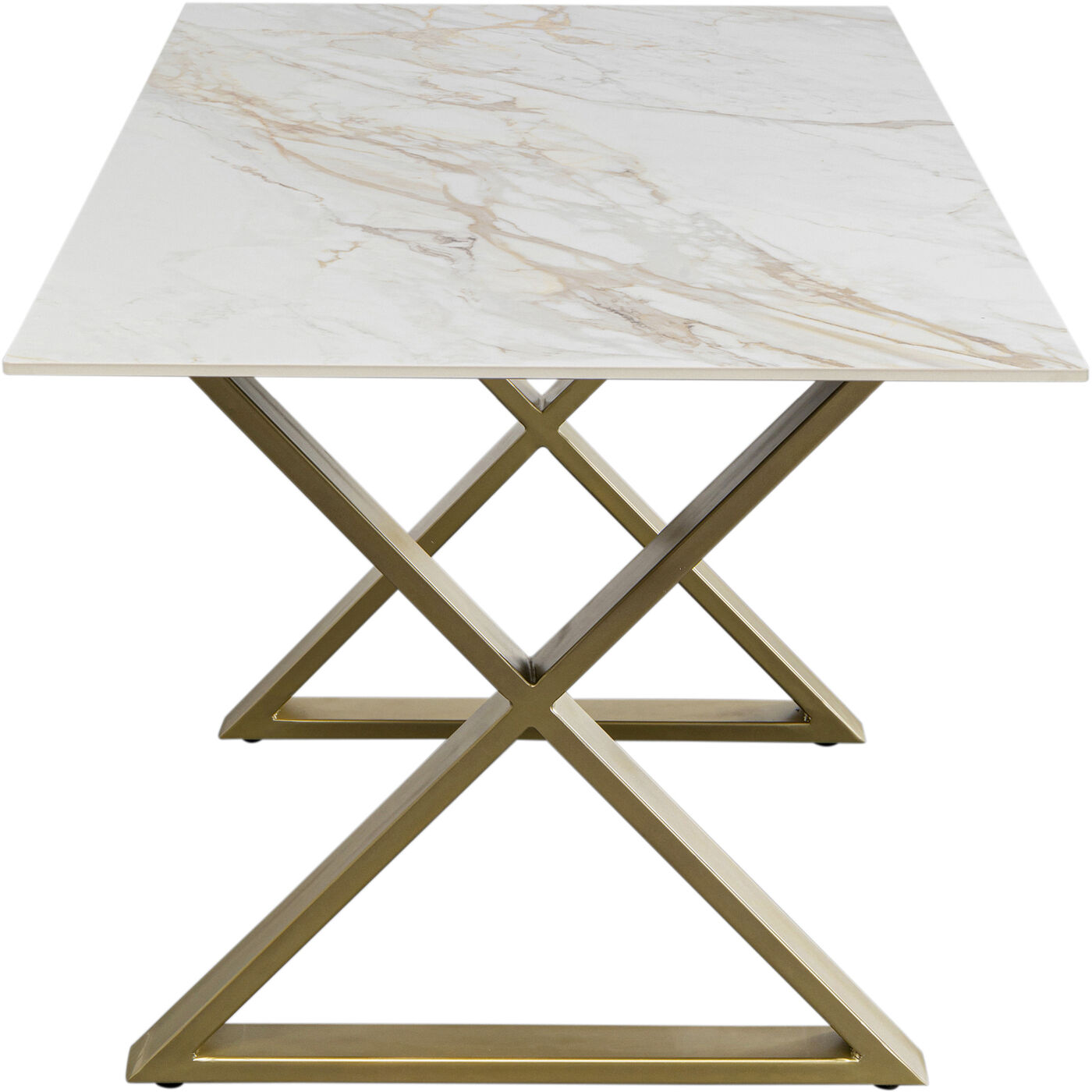 Стол обеденный Eternity Cross Brass160x80 см
