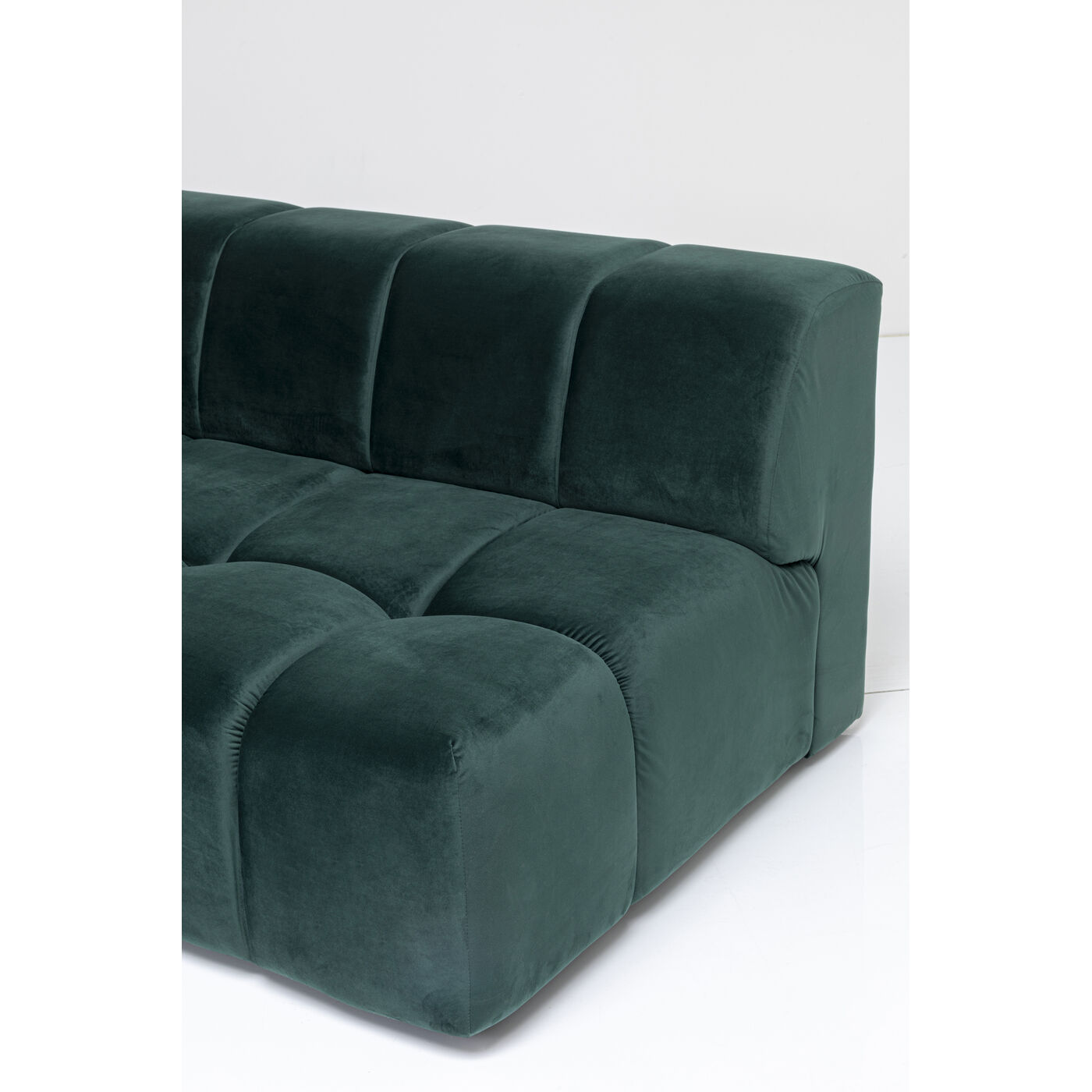 Диван угловой левосторонний Belami Velvet Dark Green Left 265 см