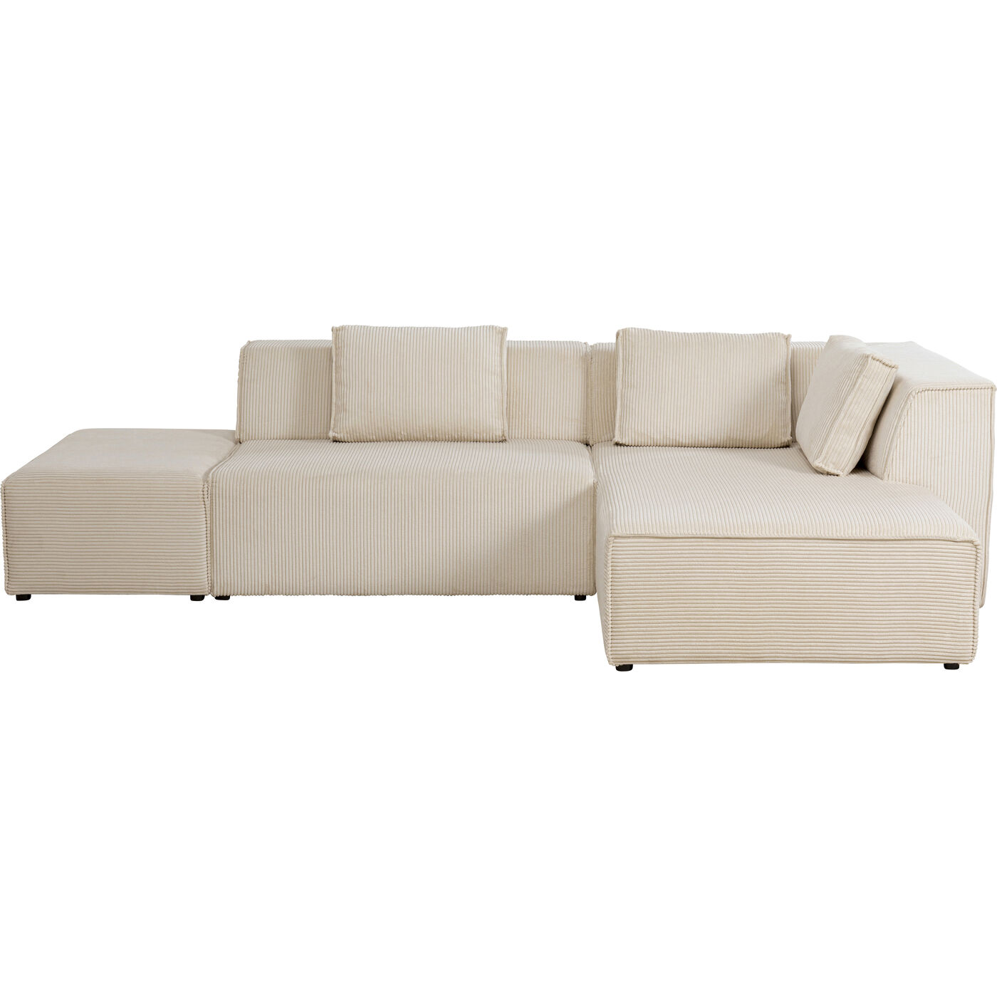 Диван правосторонний угловой Infinity Ottomane Cord Creme Right