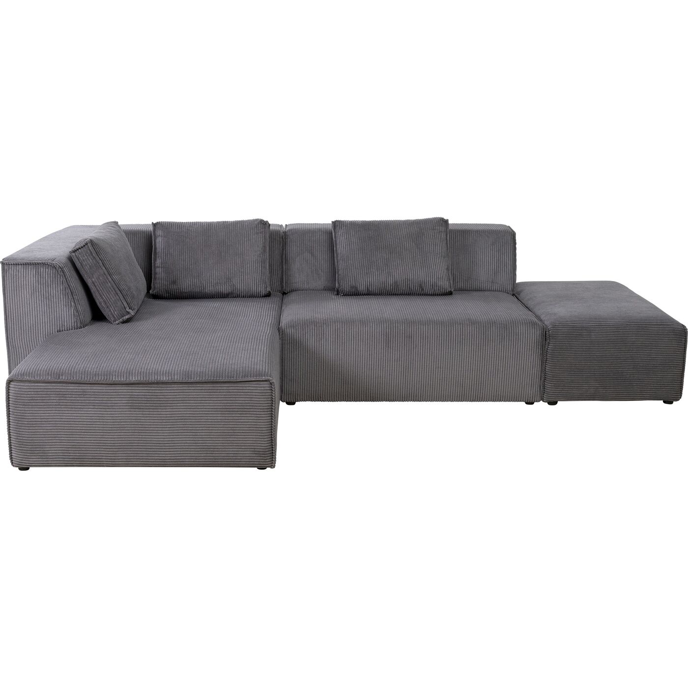 Диван левосторонний угловой Infinity Ottomane Cord Grey Left