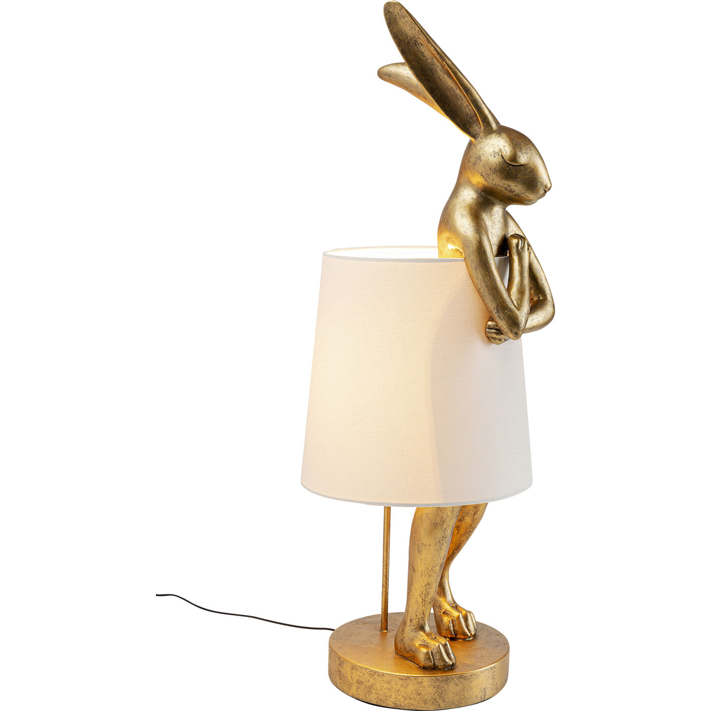 Светильник настольный Animal Rabbit Gold 88 см