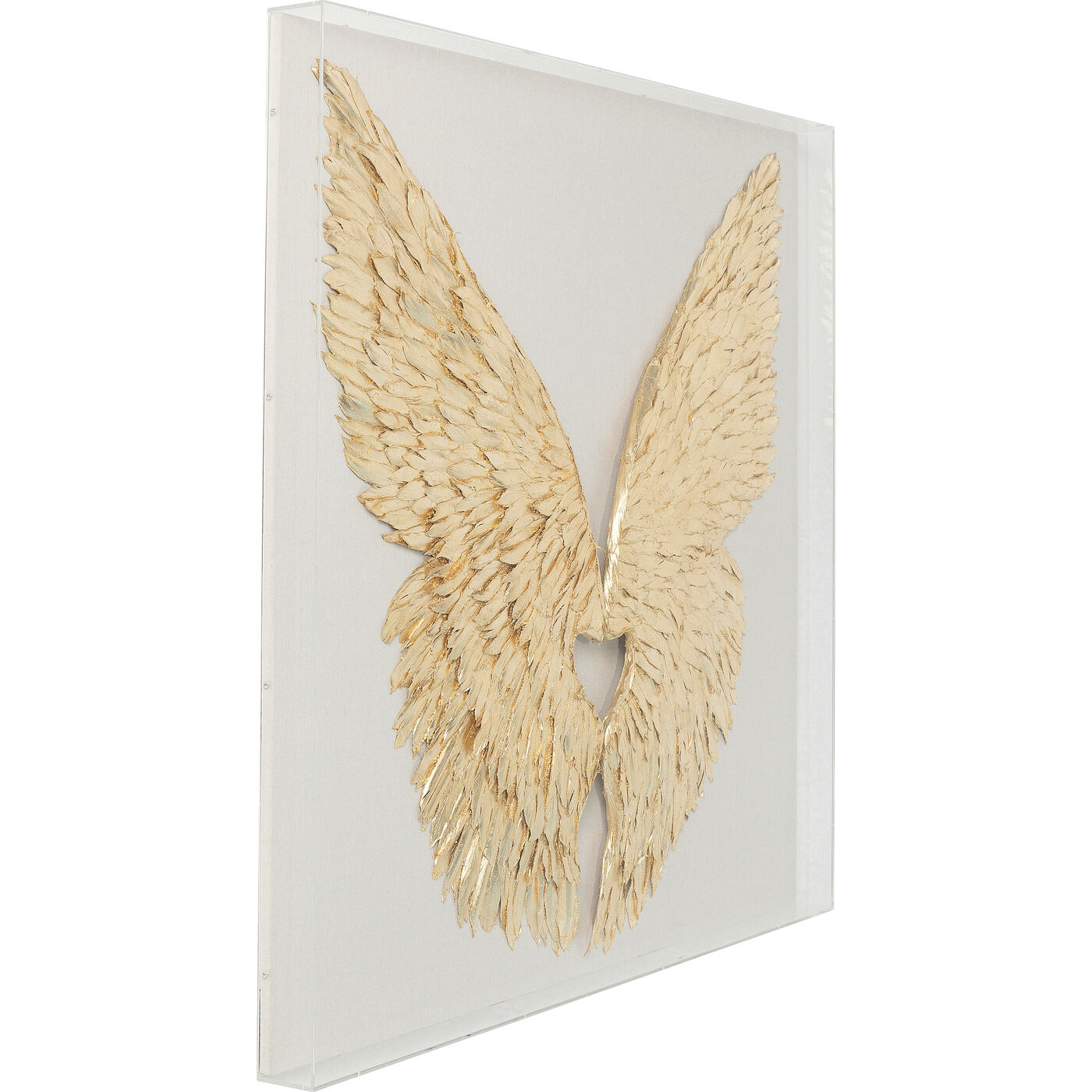 Украшение настенное Wings Gold White 120x120 см
