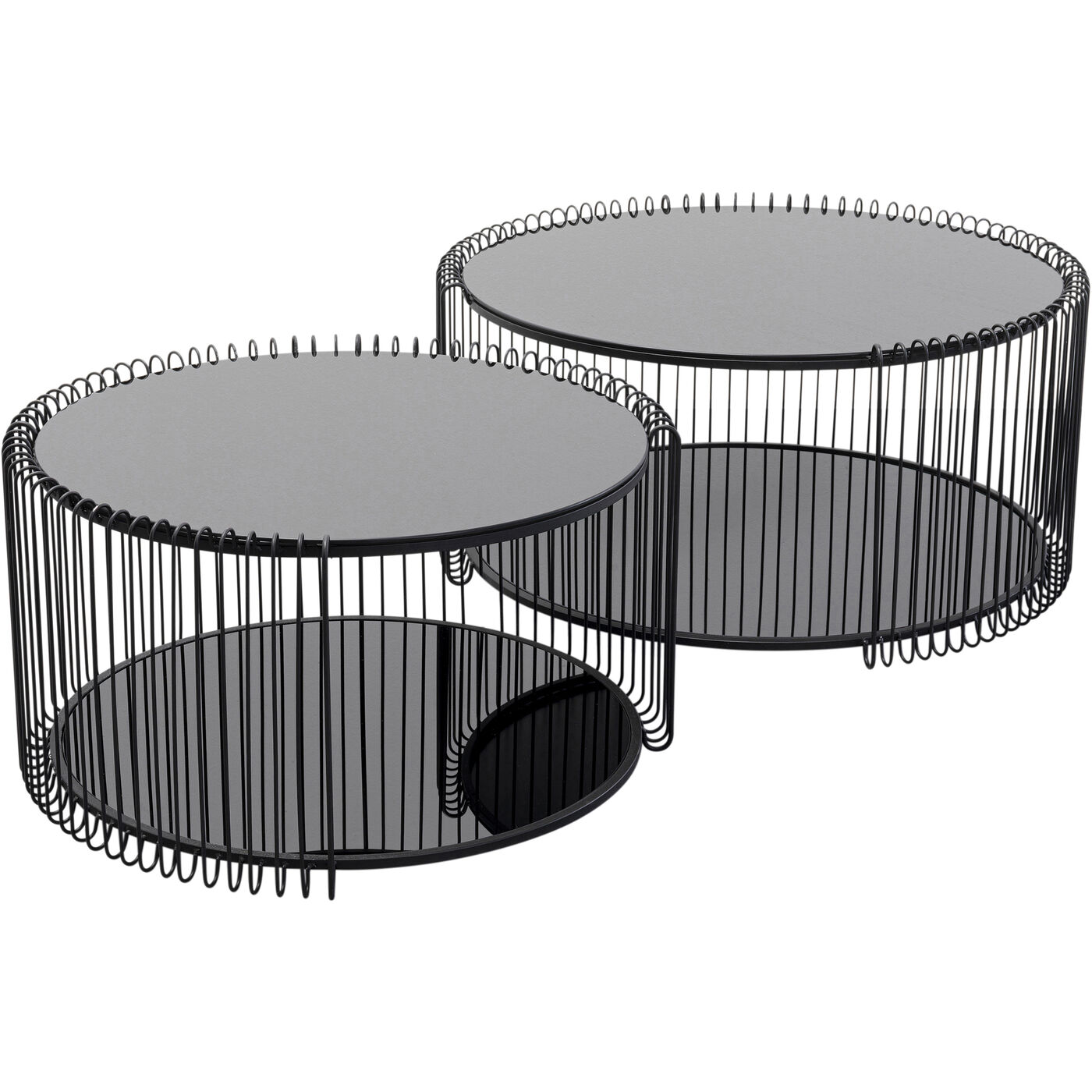 Стол кофейный Wire Cut Out Black (2 шт)